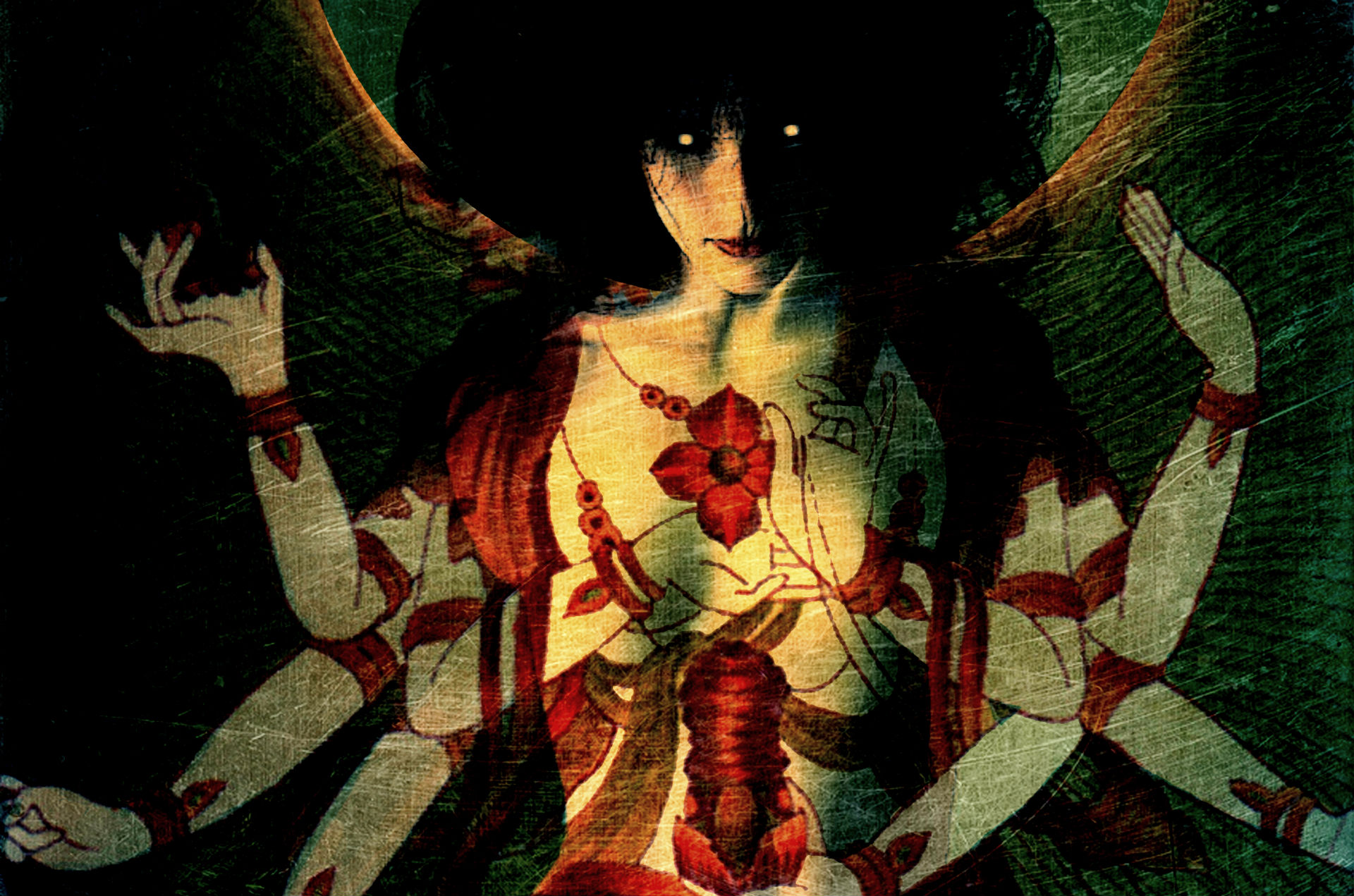Creepy Emo Gothic Halloween Horror Krishna Scary Spooky 1920x1271