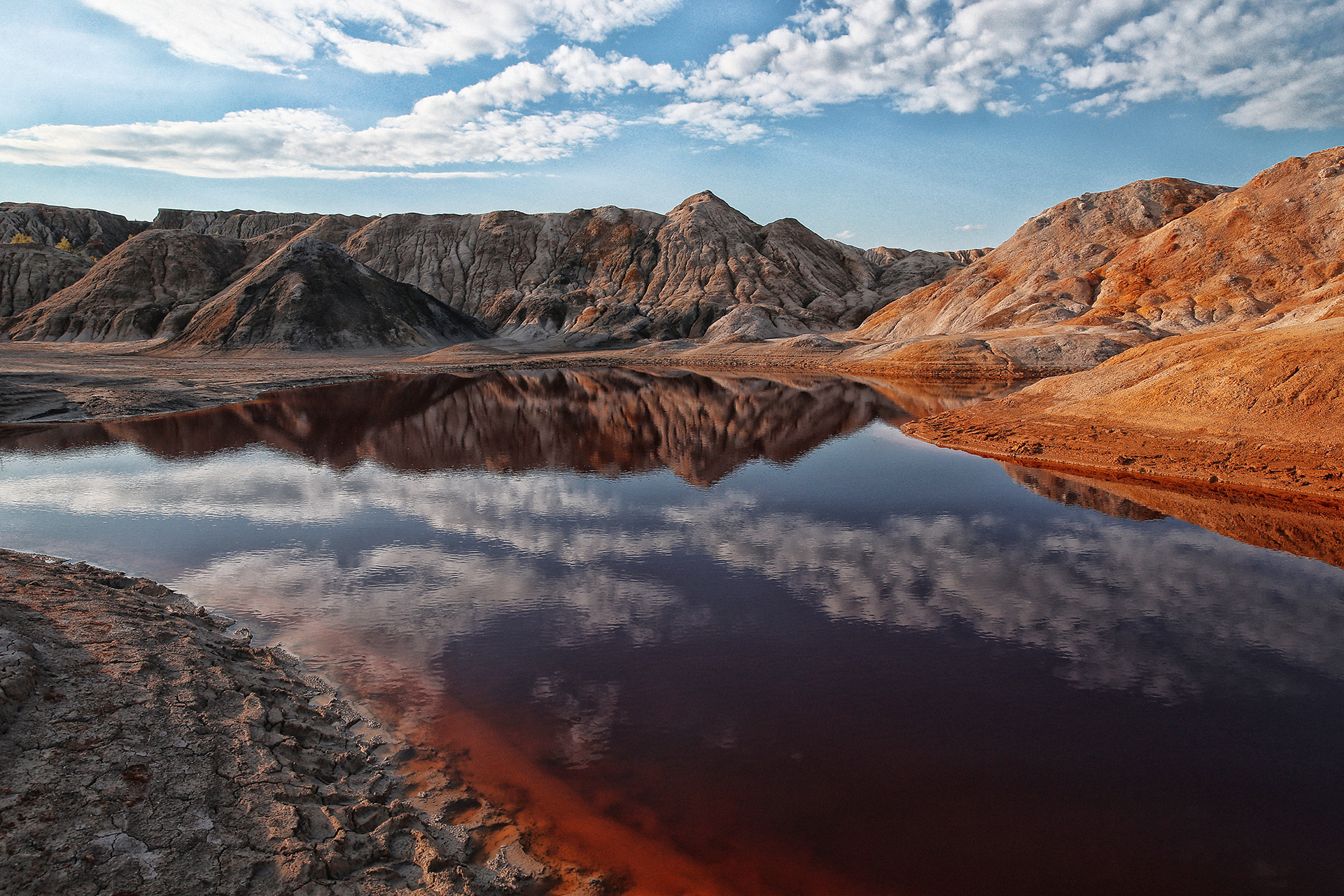 Lake Mountains Nature Water Sky Clouds Landscape Dmitry Arhar 1920x1280