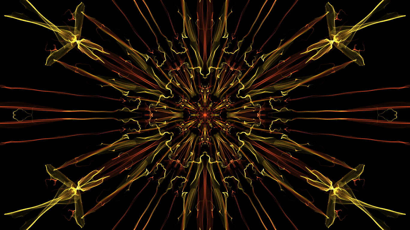 Artistic Colors Generative Yellow Orange Color 1366x768