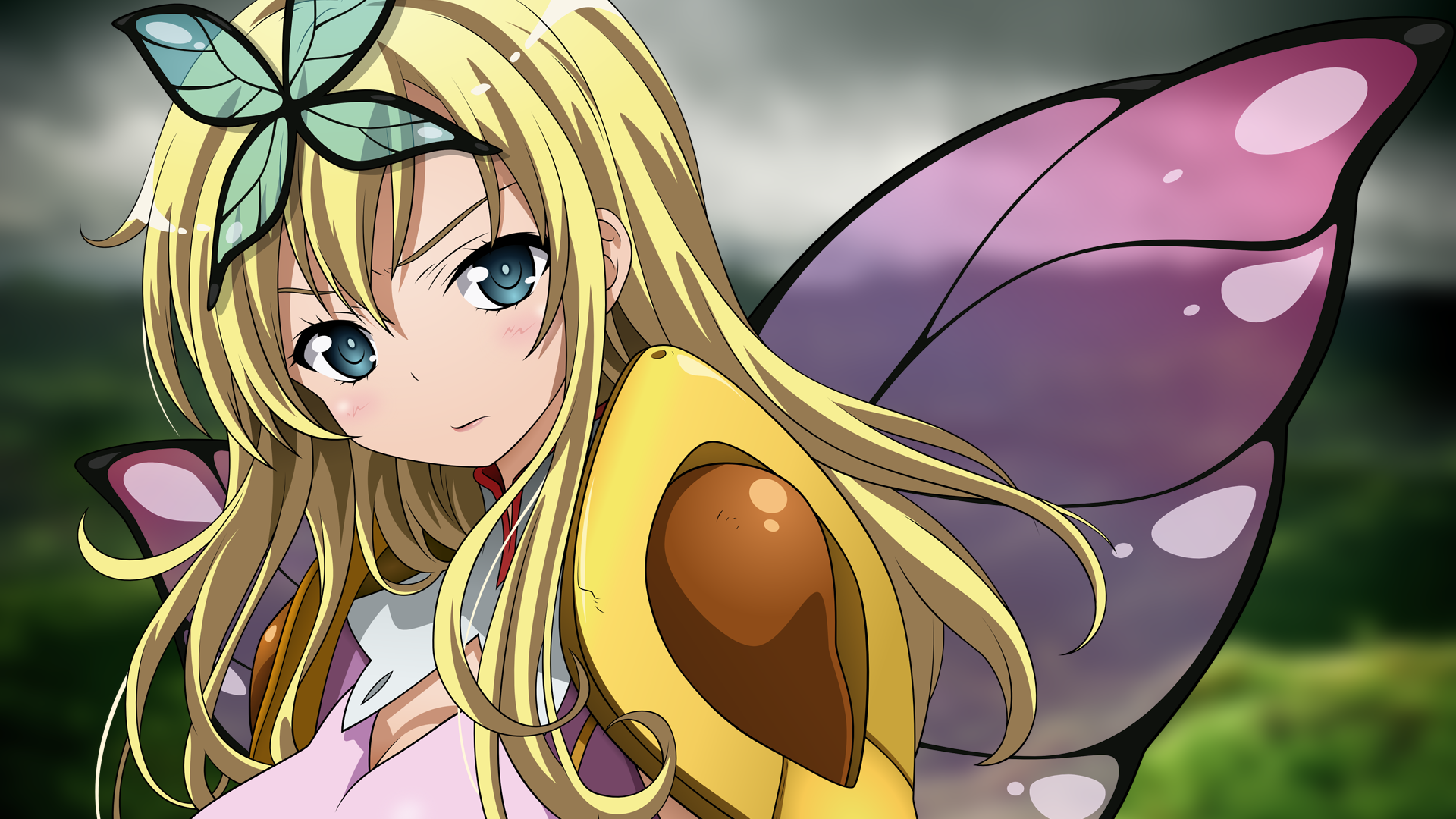 Blonde Blue Eyes Long Hair Sena Kashiwazaki 1920x1080