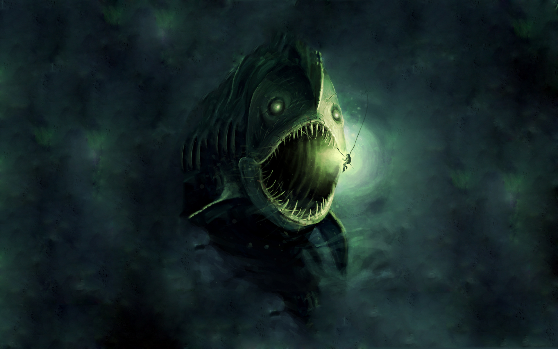 Fantasy Sea Monster 1920x1200