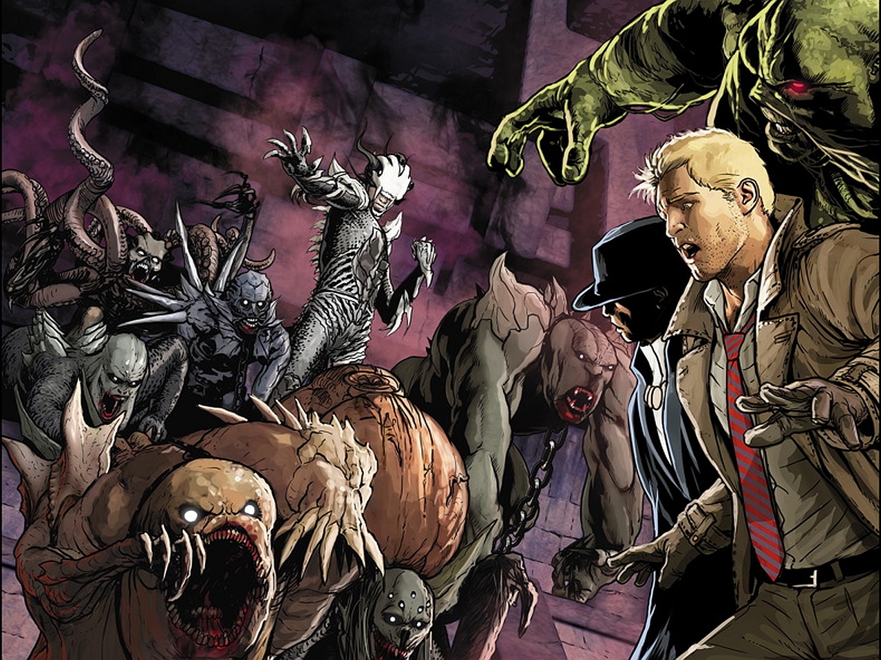 Constantine Dc Comics Swamp Thing 1280x959