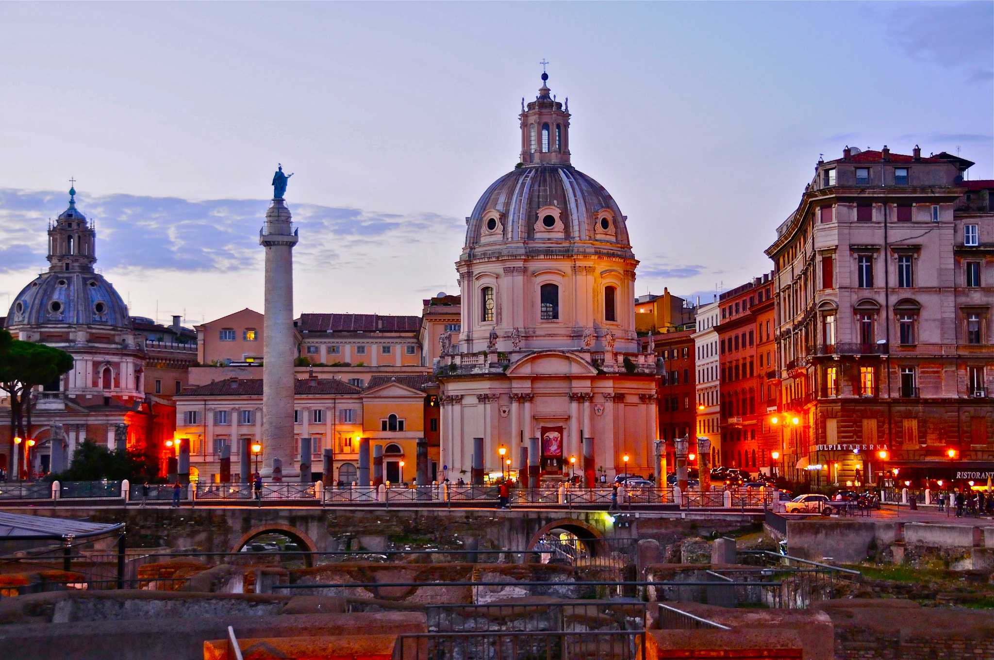 Architecture Church City Italy Rome Sky Sunset 2048x1360