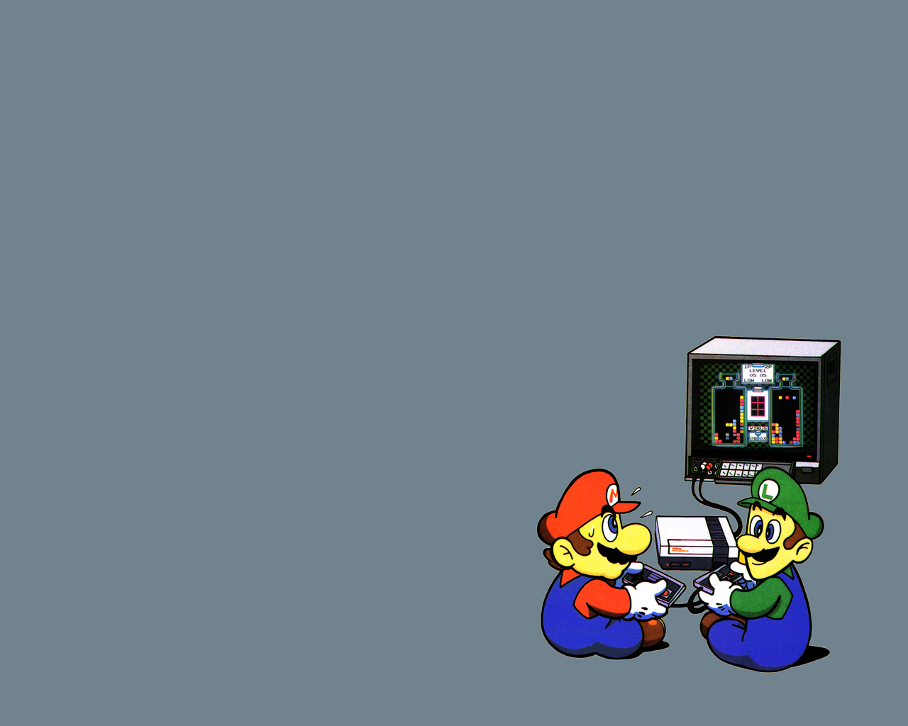 Luigi Mario 1280x1024