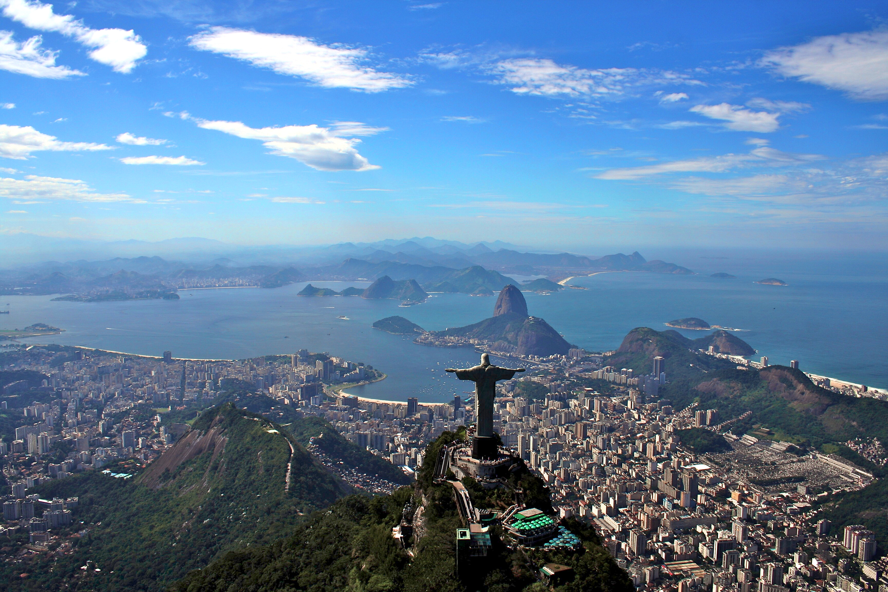 Brazil Christ The Redeemer City Cityscape Rio De Janeiro 3000x2000