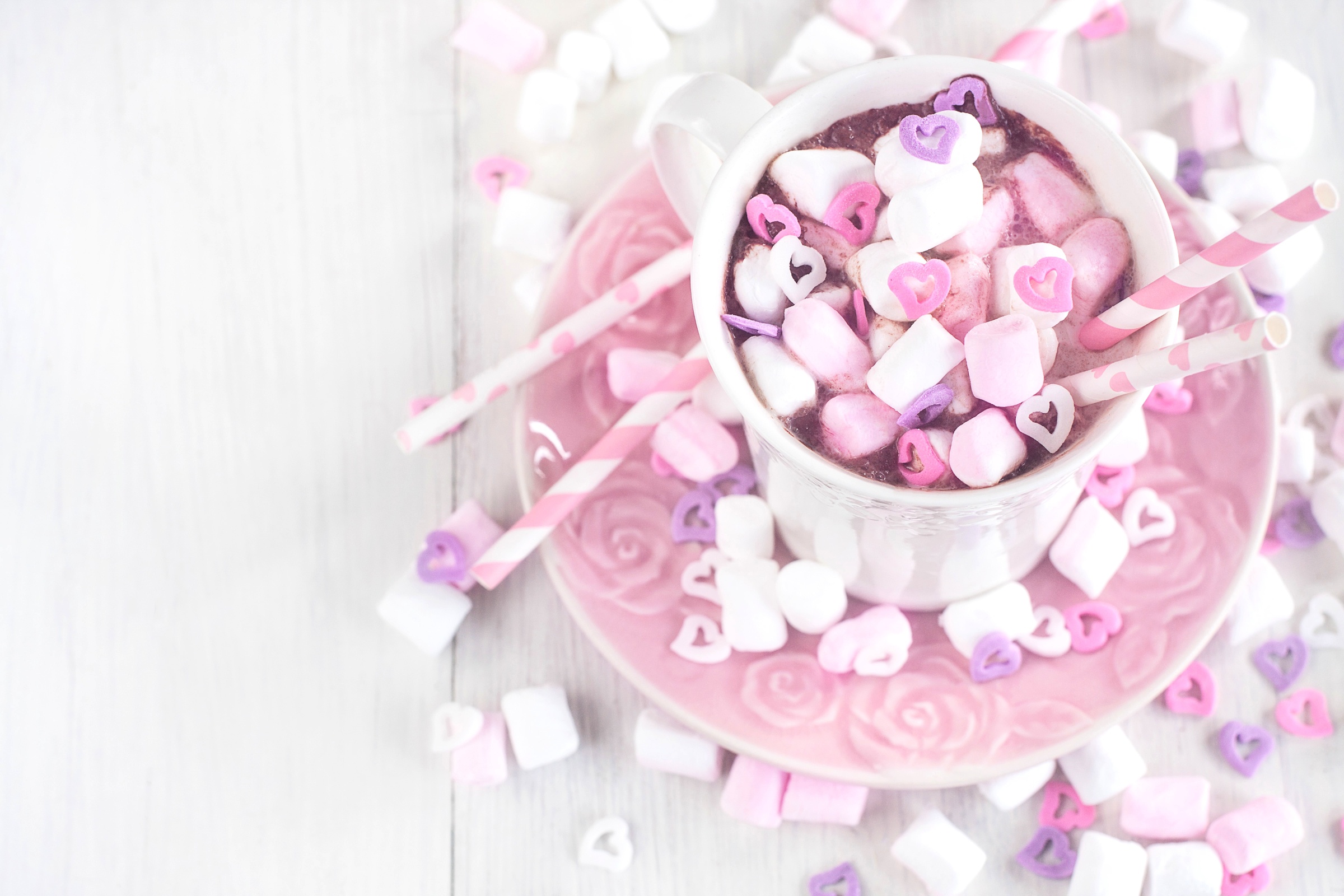Candy Cup Hot Chocolate Marshmallow 2400x1600