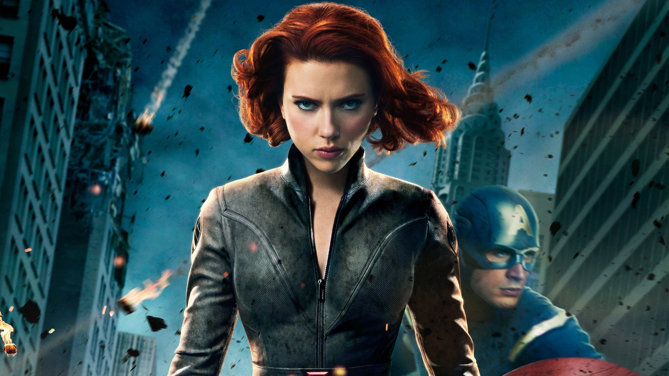 Black Widow Captain America Chris Evans Natasha Romanoff Scarlett Johansson 2150x1209