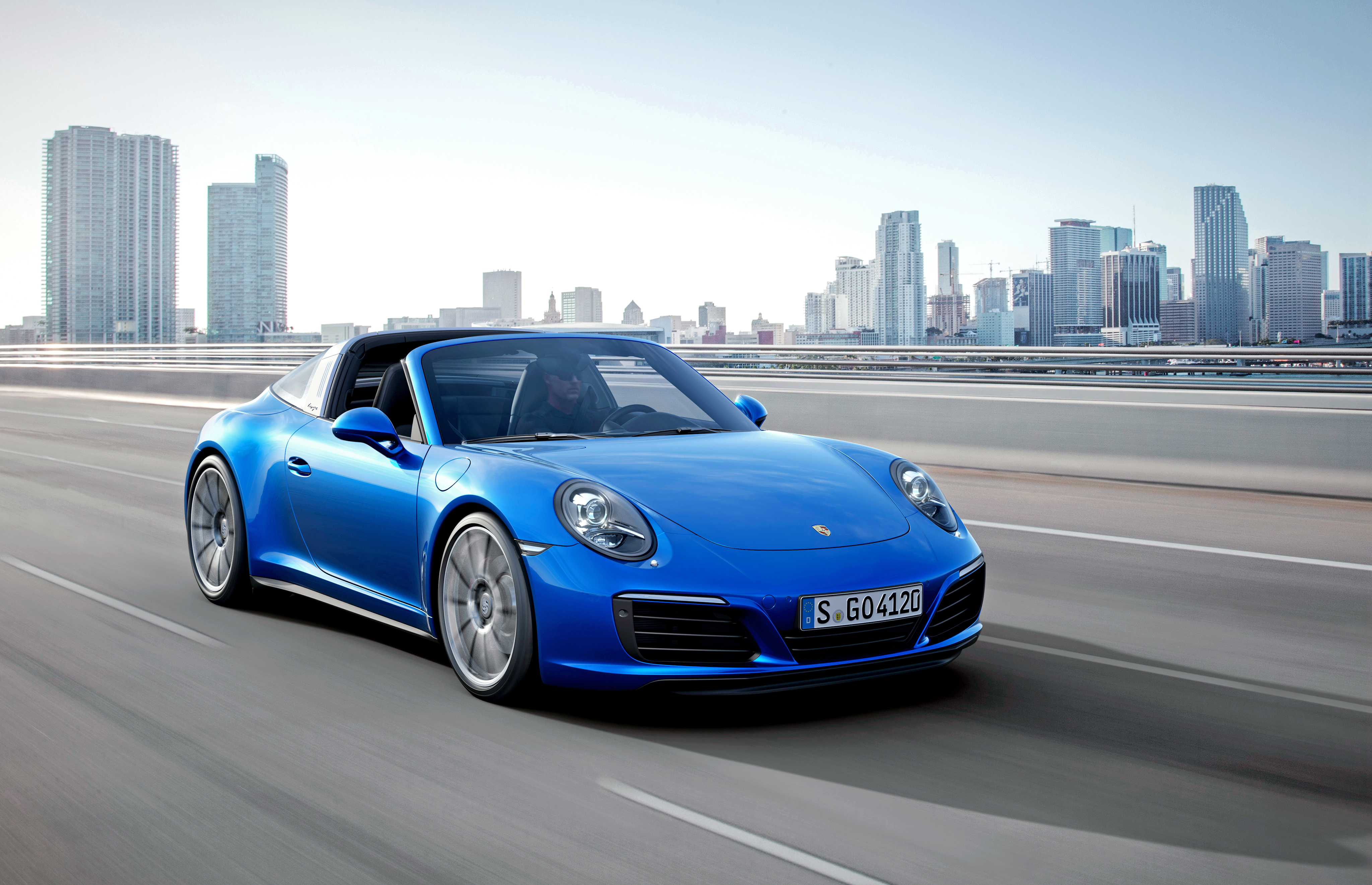 Blue Car Car Porsche Porsche 911 Porsche 911 Targa Sport Car Vehicle 4096x2643