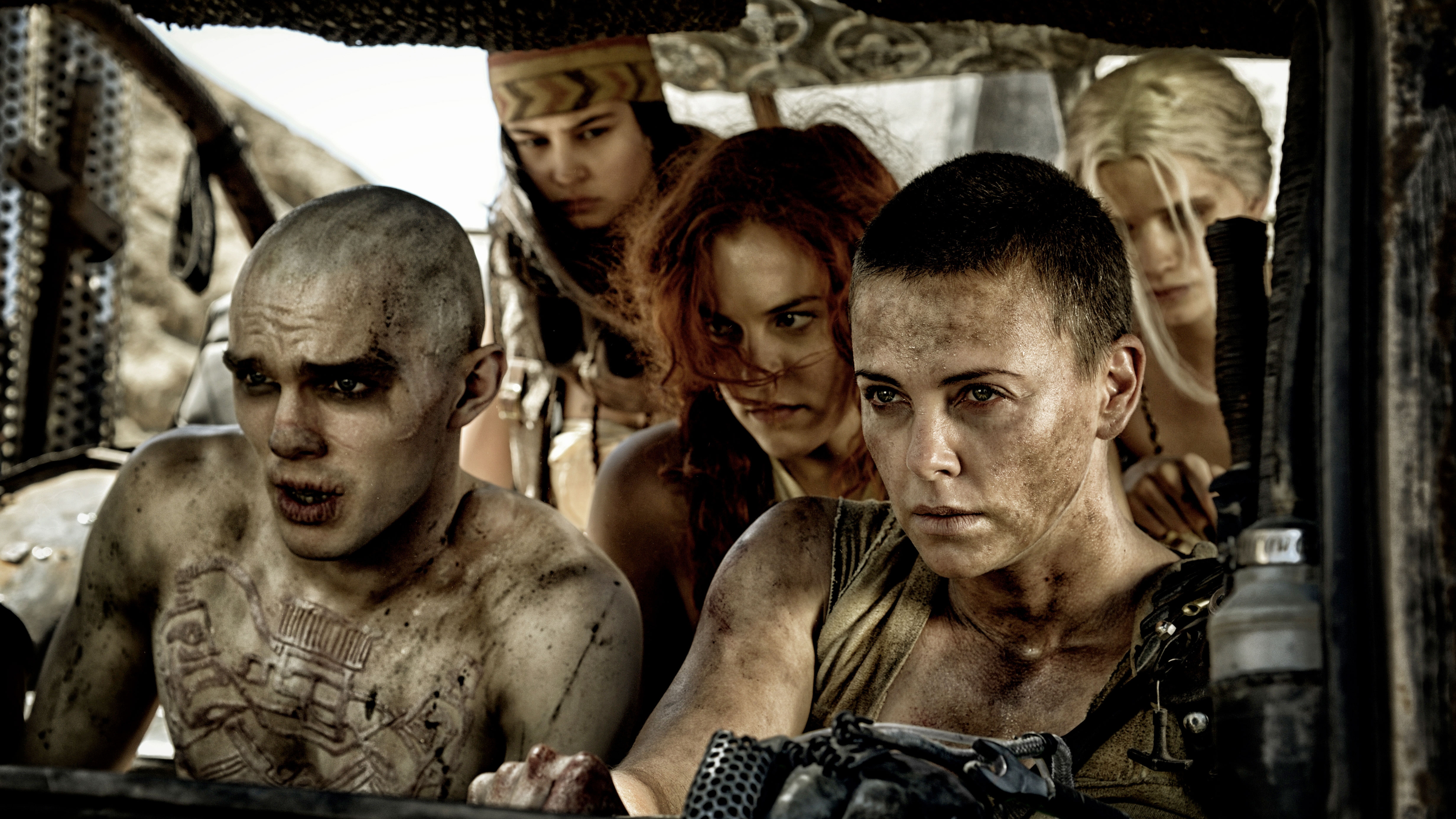 Capable Mad Max Charlize Theron Imperator Furiosa Nicholas Hoult Nux Mad Max Riley Keough 4928x2772