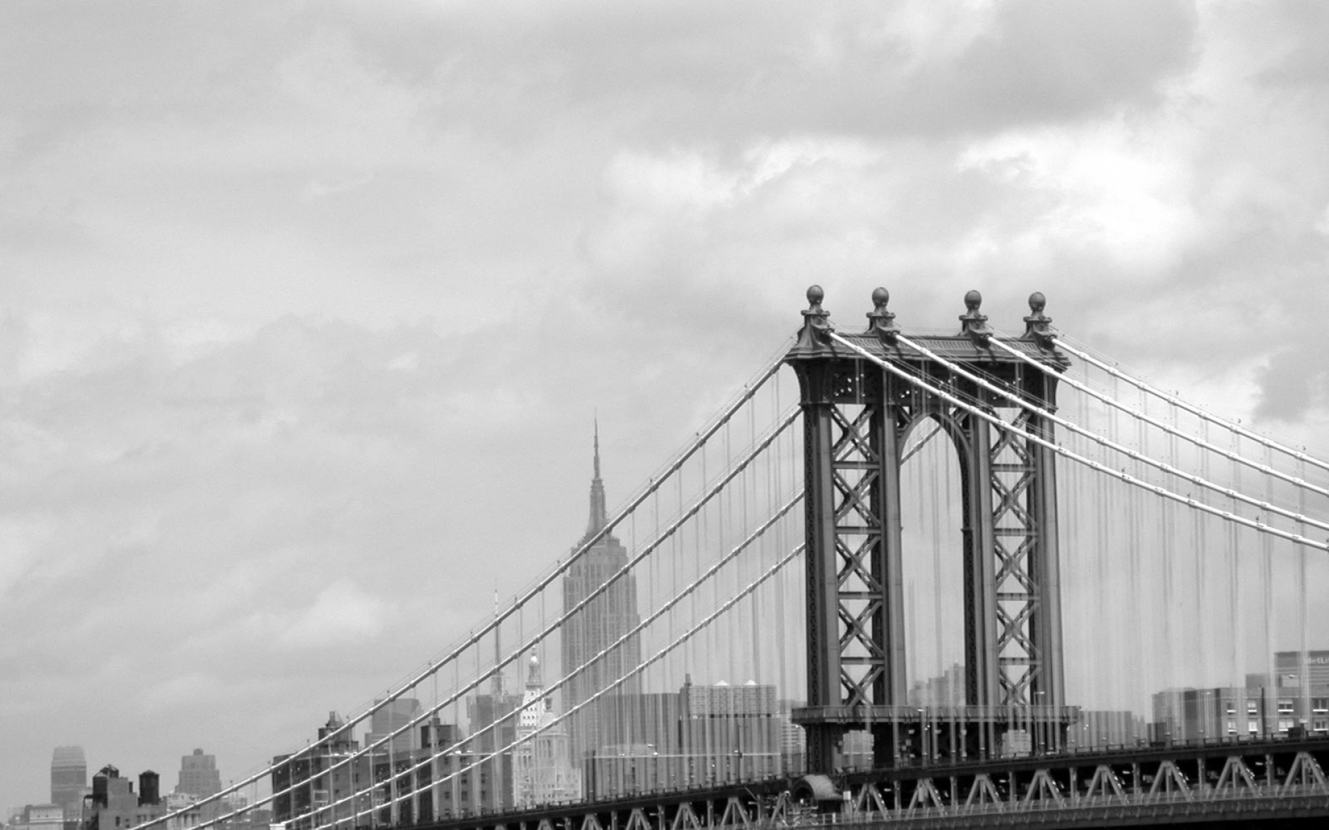 Man Made Manhattan Bridge 1920x1200