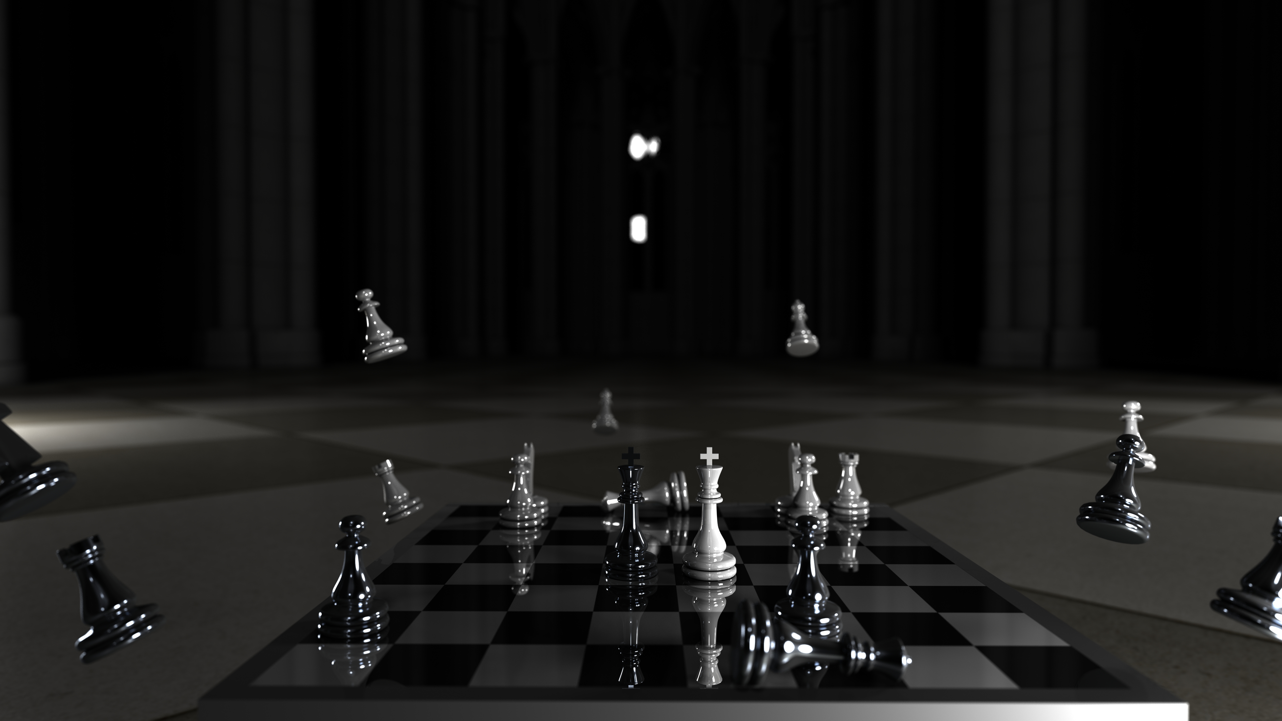 Black Amp White Chess 5000x2813