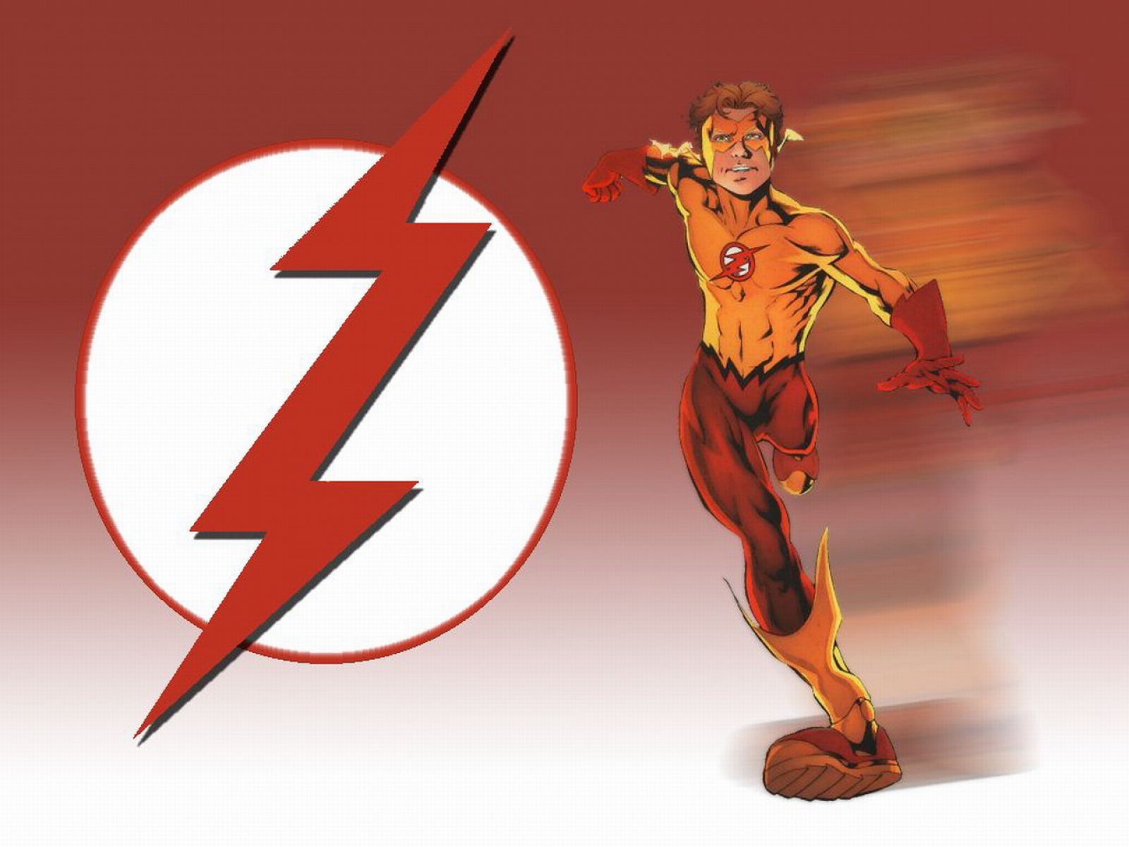 Bart Allen Dc Comics Kid Flash Logo 1600x1200