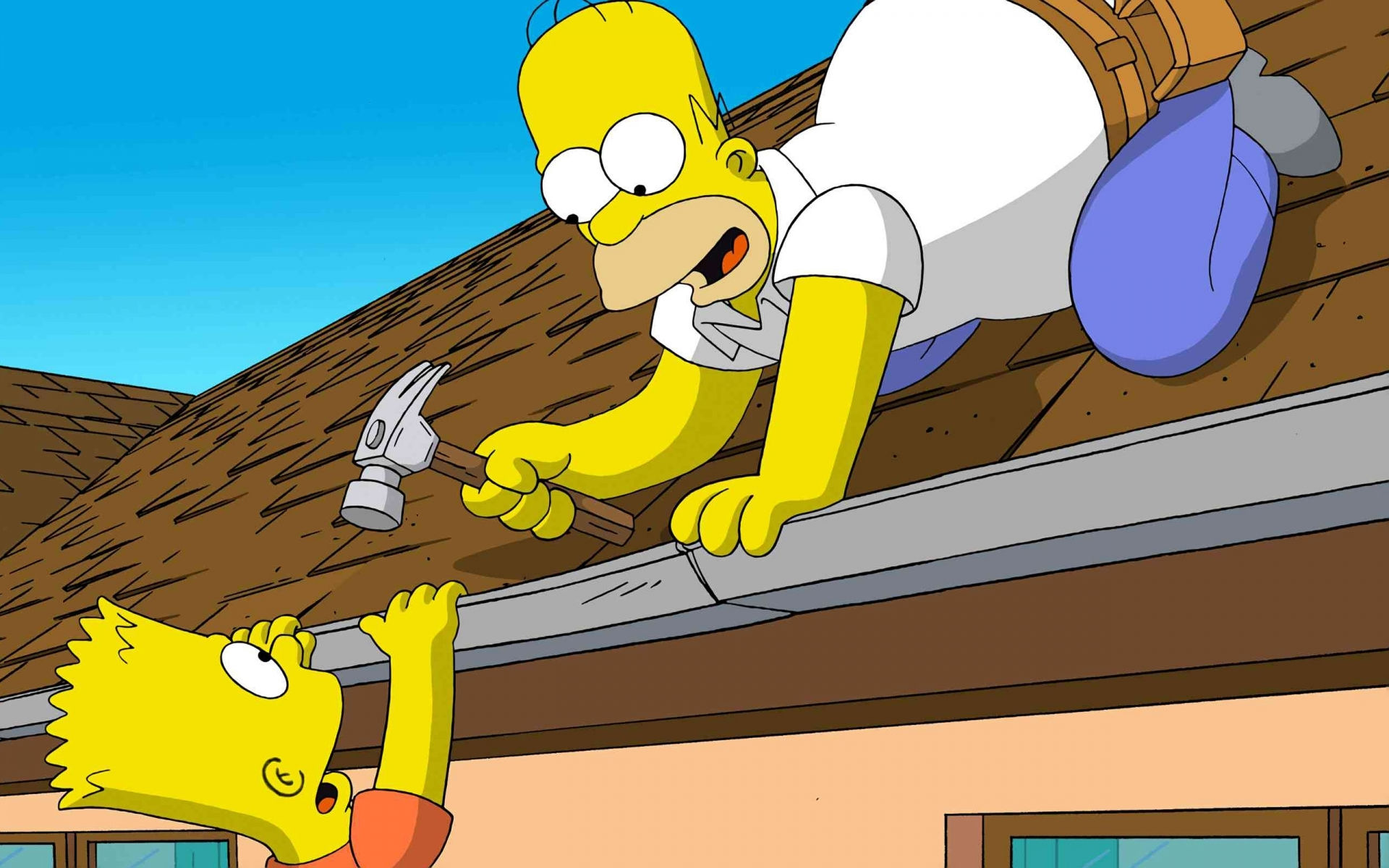 Bart Simpson Homer Simpson 1920x1200