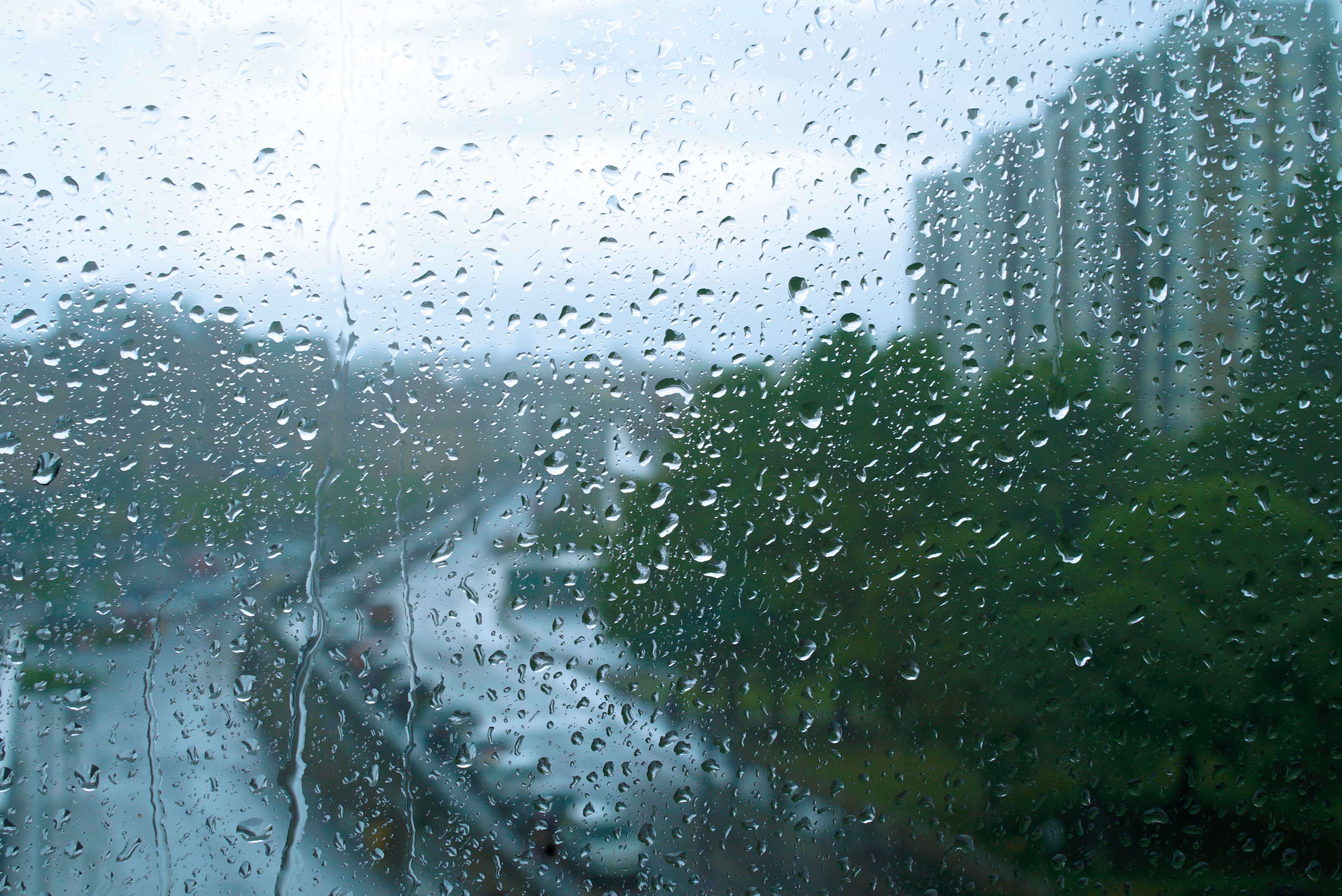 Blur Rain Raindrops Water Drop Window 4240x2832