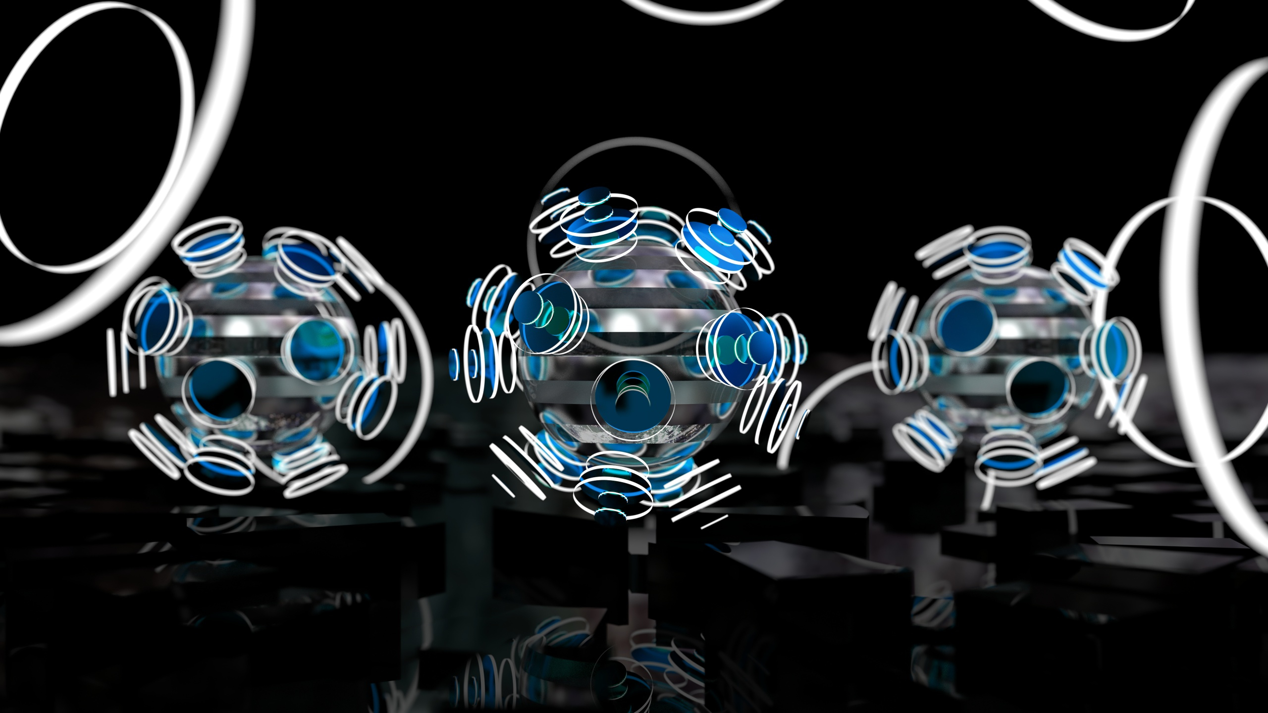 3d Abstract Cgi Digital Art Sphere 2560x1440