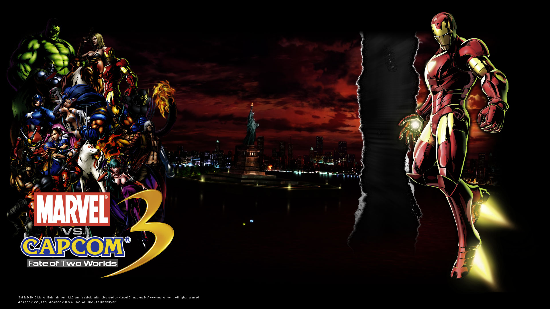 Amaterasu Captain America Hulk Iron Man Marvel Vs Capcom Wolverine 1920x1080