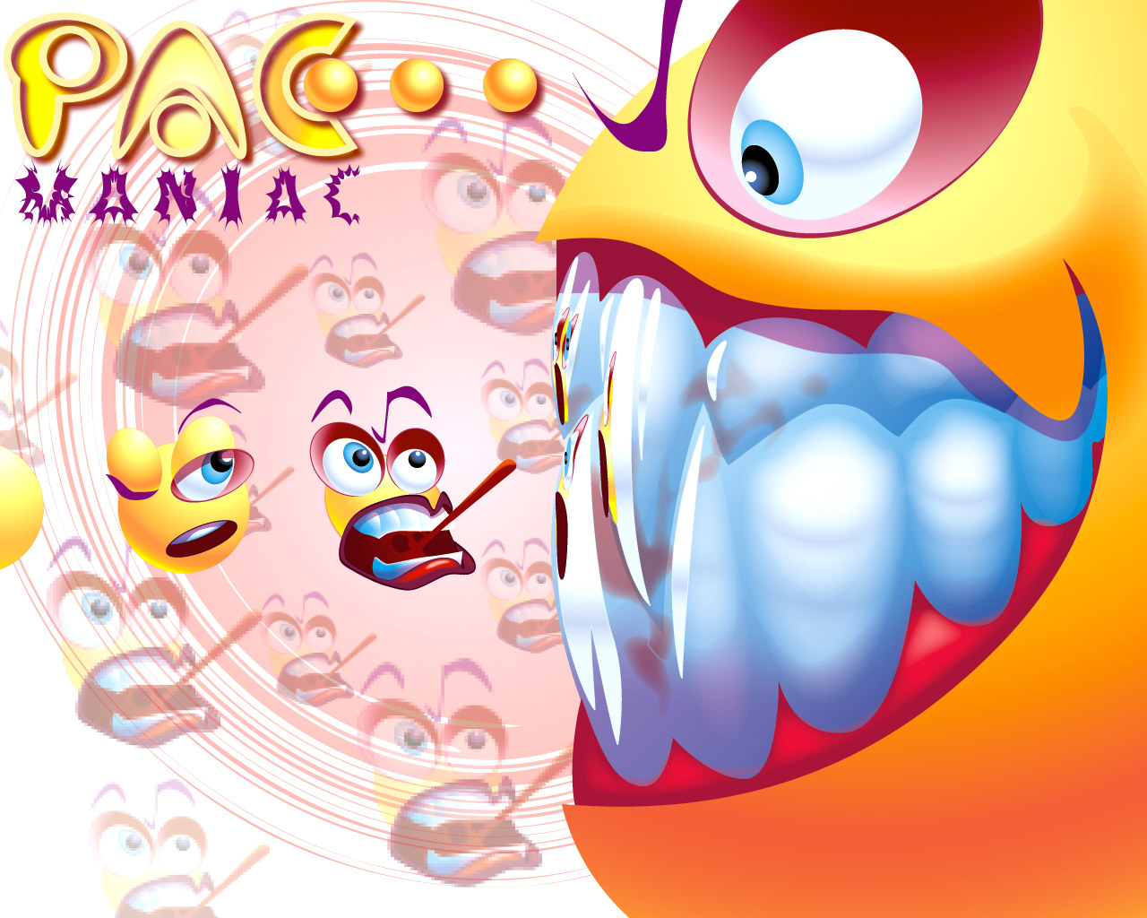 Video Game Pac Man 1280x1024