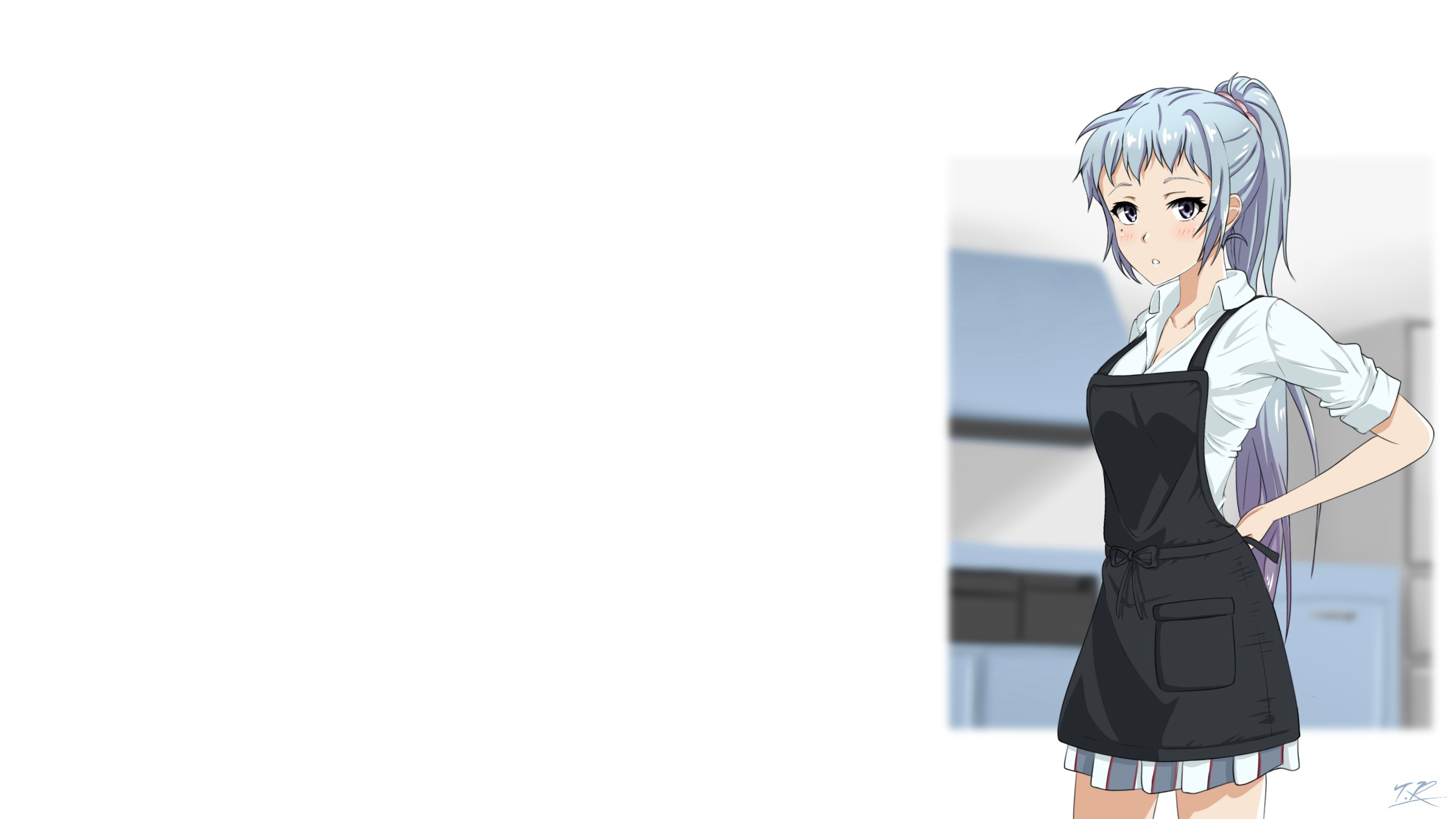White Background Anime Anime Girls Yahari Ore No Seishun Love Comedy Wa Machigatteiru Kawasaki Saki  2560x1440
