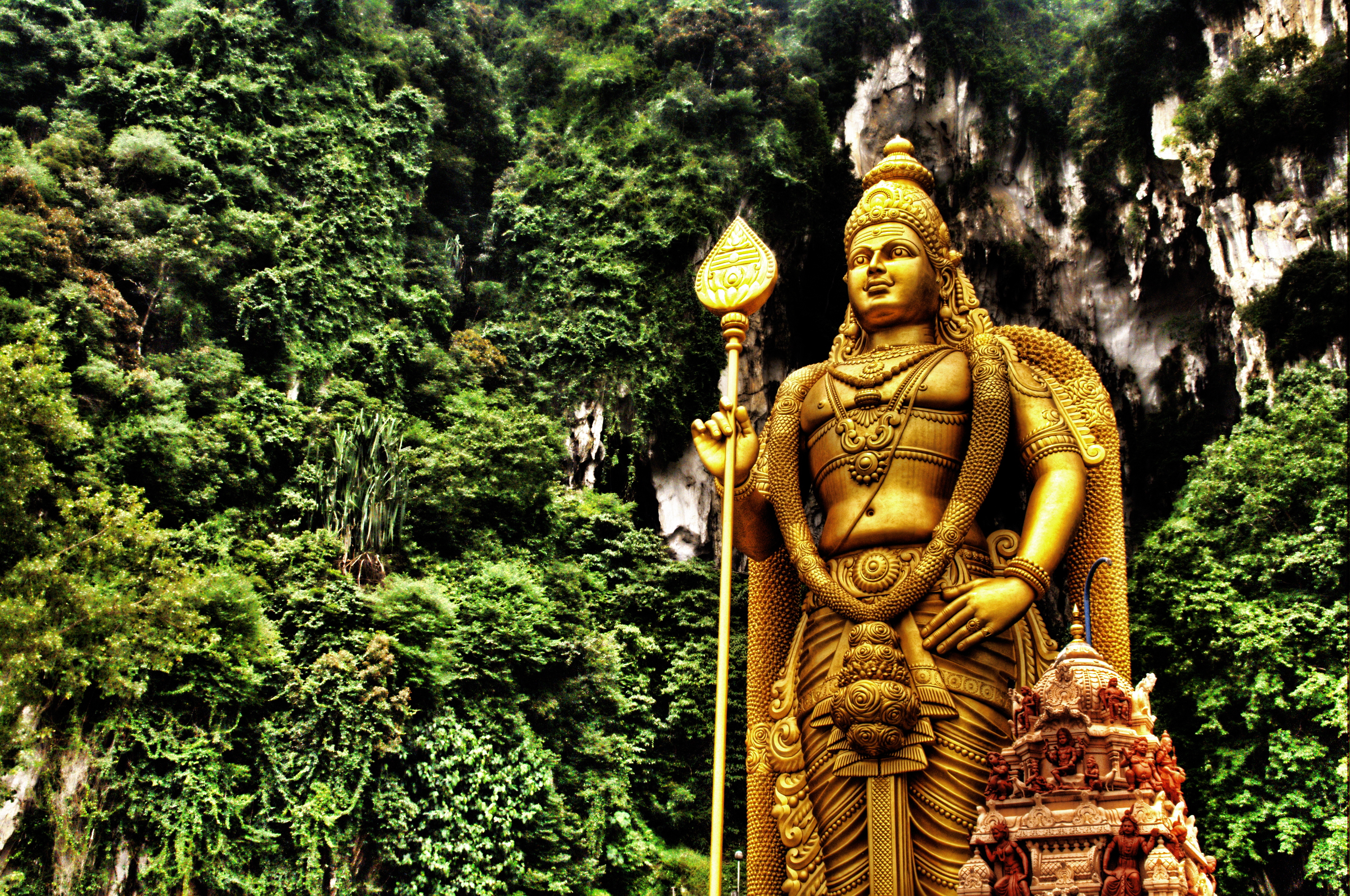 Batu Caves Hinduism Kartikeya Malaysia Selangor Statue 4000x2655