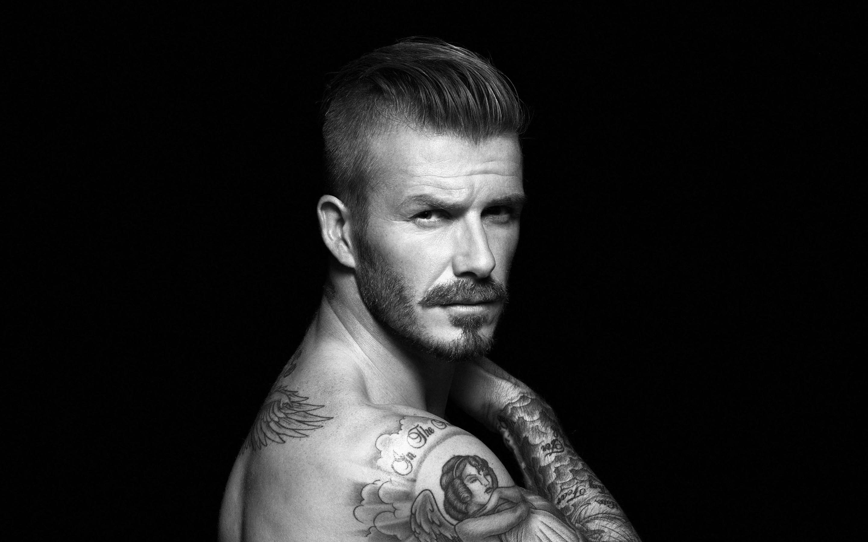 Black Amp White Close Up David Beckham English Sport Tattoo 2880x1800