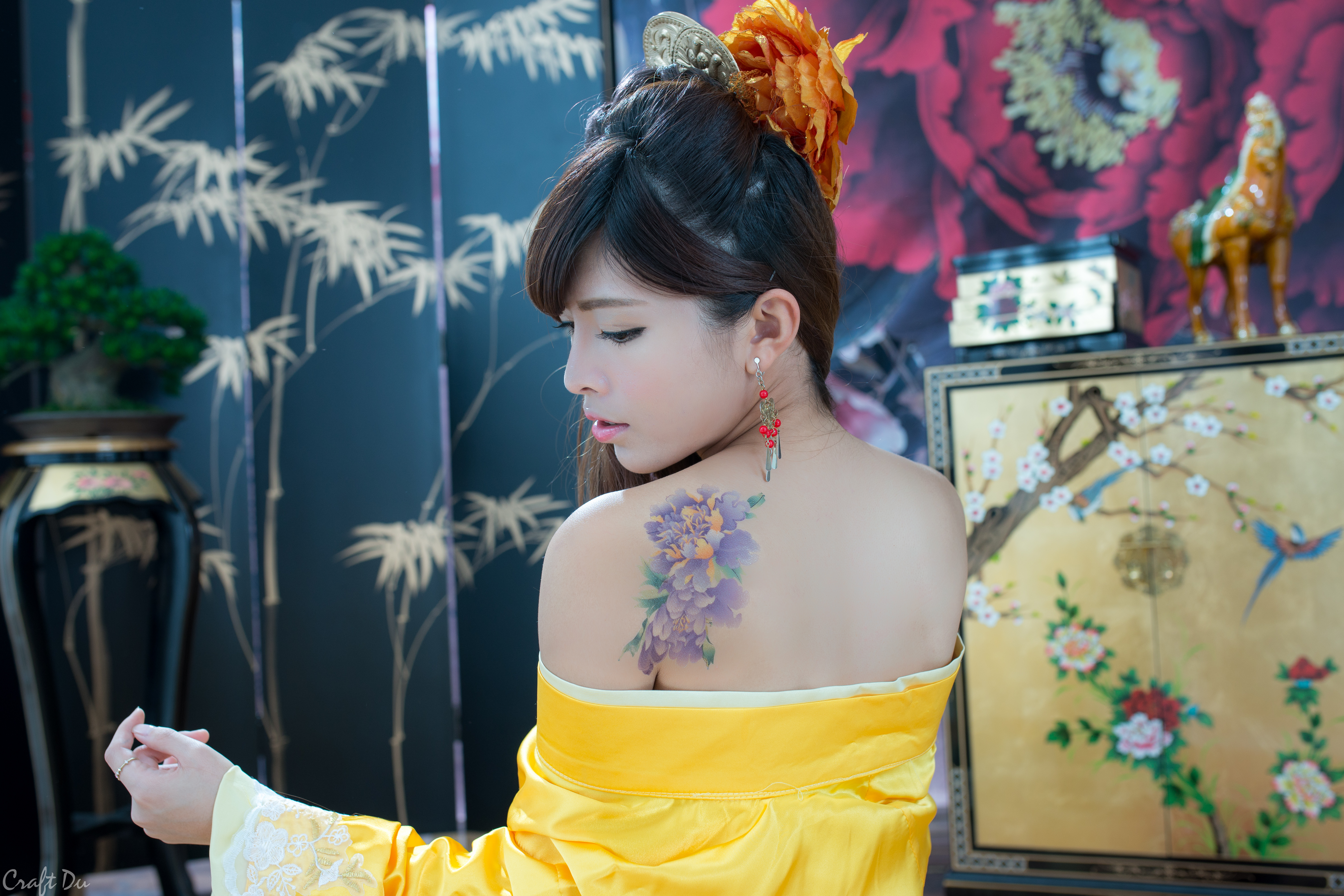 Asian Earrings Hair Dress Liao K Ndi Taiwanese Tattoo Traditional Costume 6000x4000