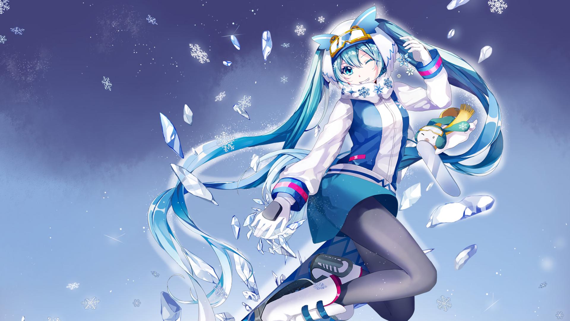 Hatsune Miku Vocaloid Yuki Miku 1920x1080