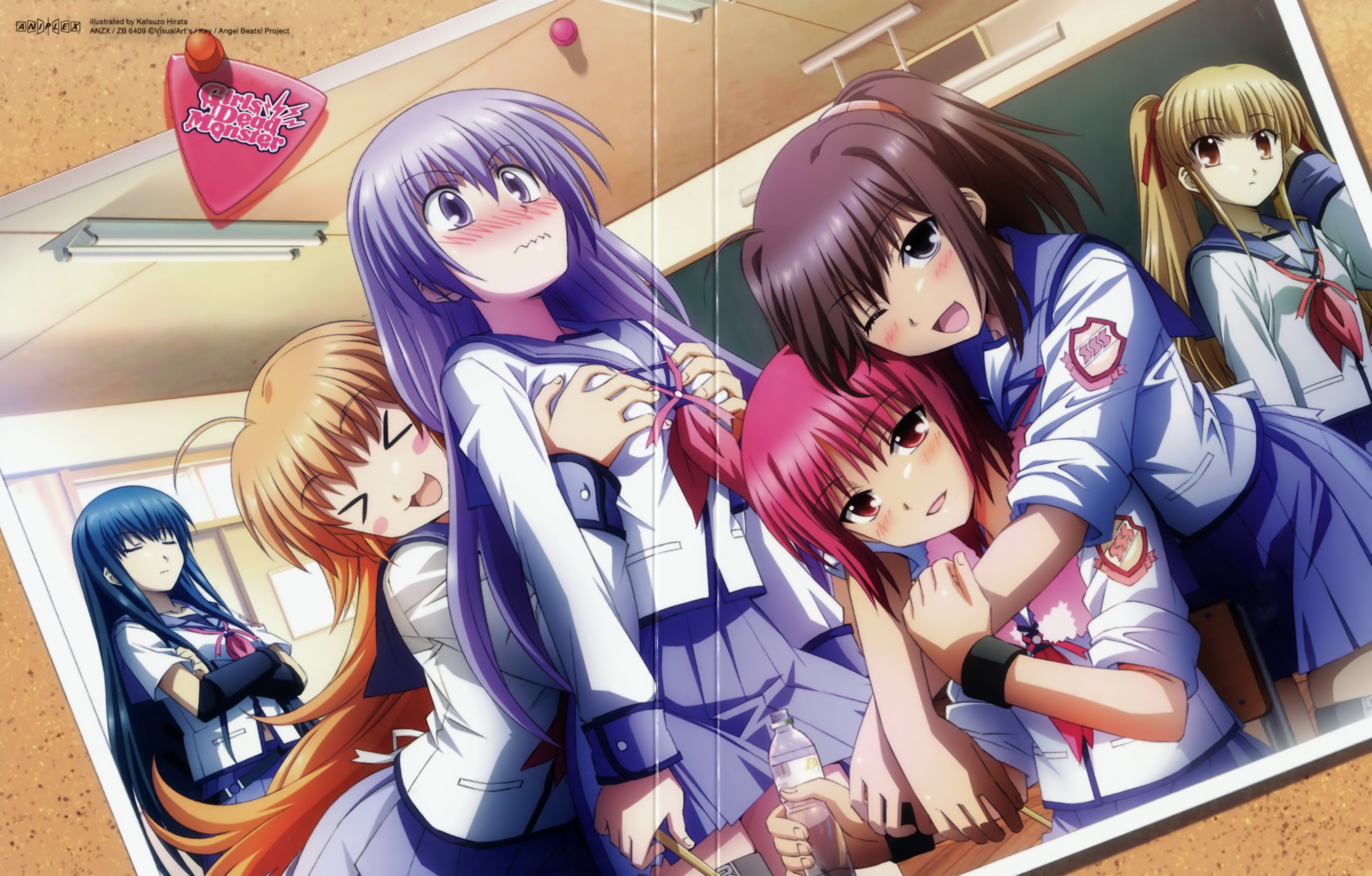 Eri Shiina Hisako Angel Beats Masami Iwasawa Miyuki Irie Shiori Sekine Yusa Angel Beats 6860x4383