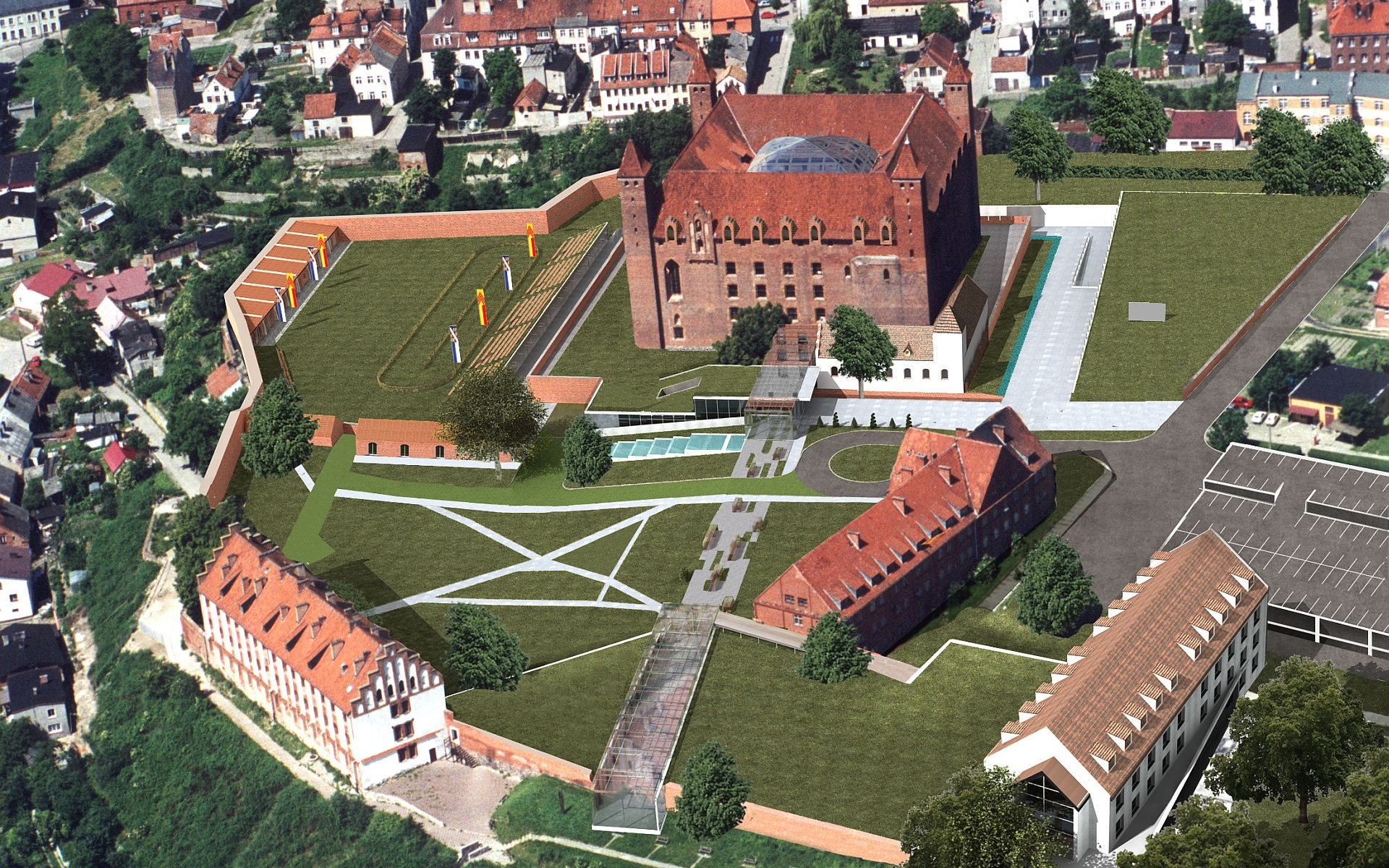 Man Made Gniew Castle 1920x1200