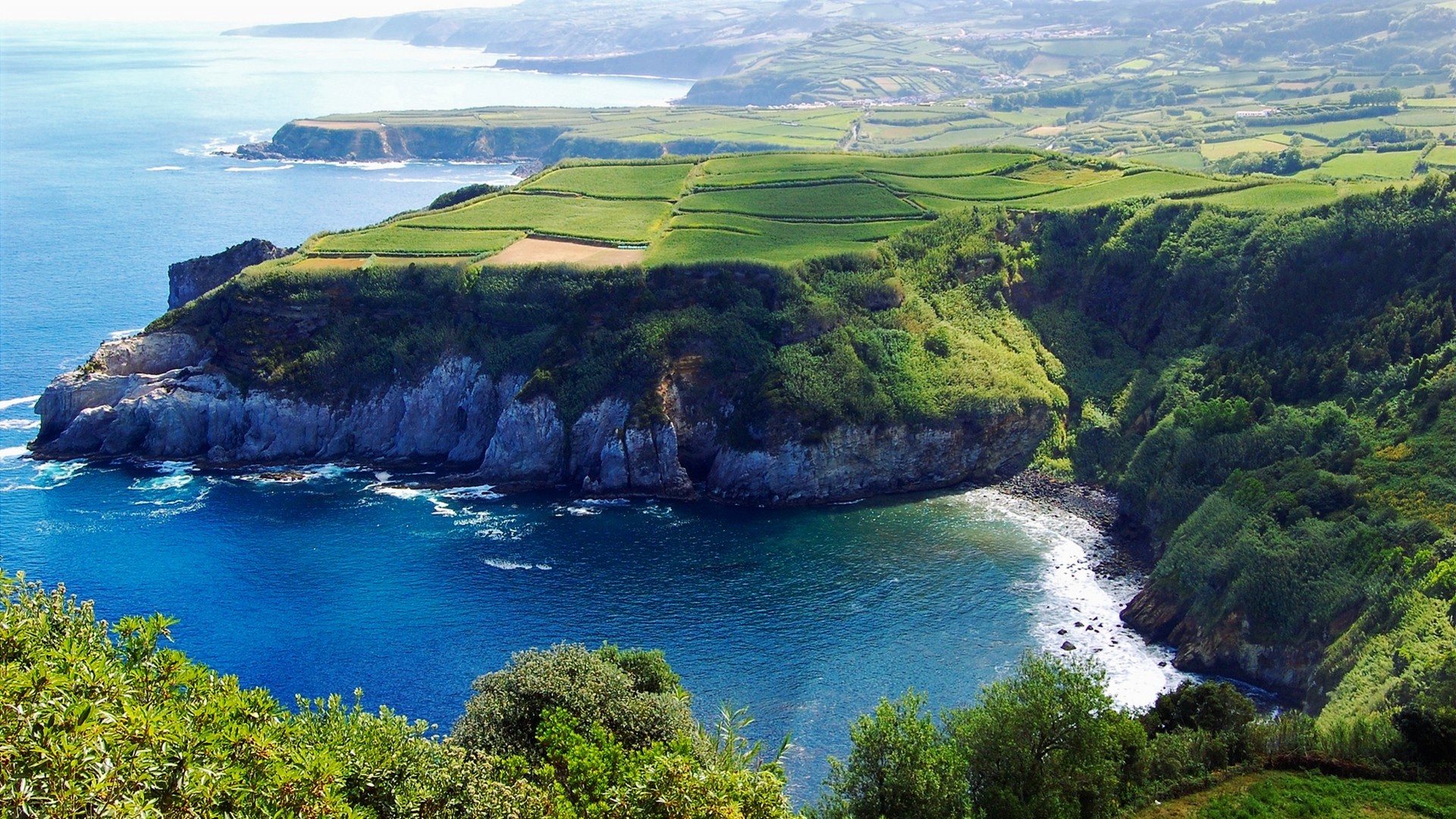 Azores Cliff Coast Coastline Earth 1920x1080