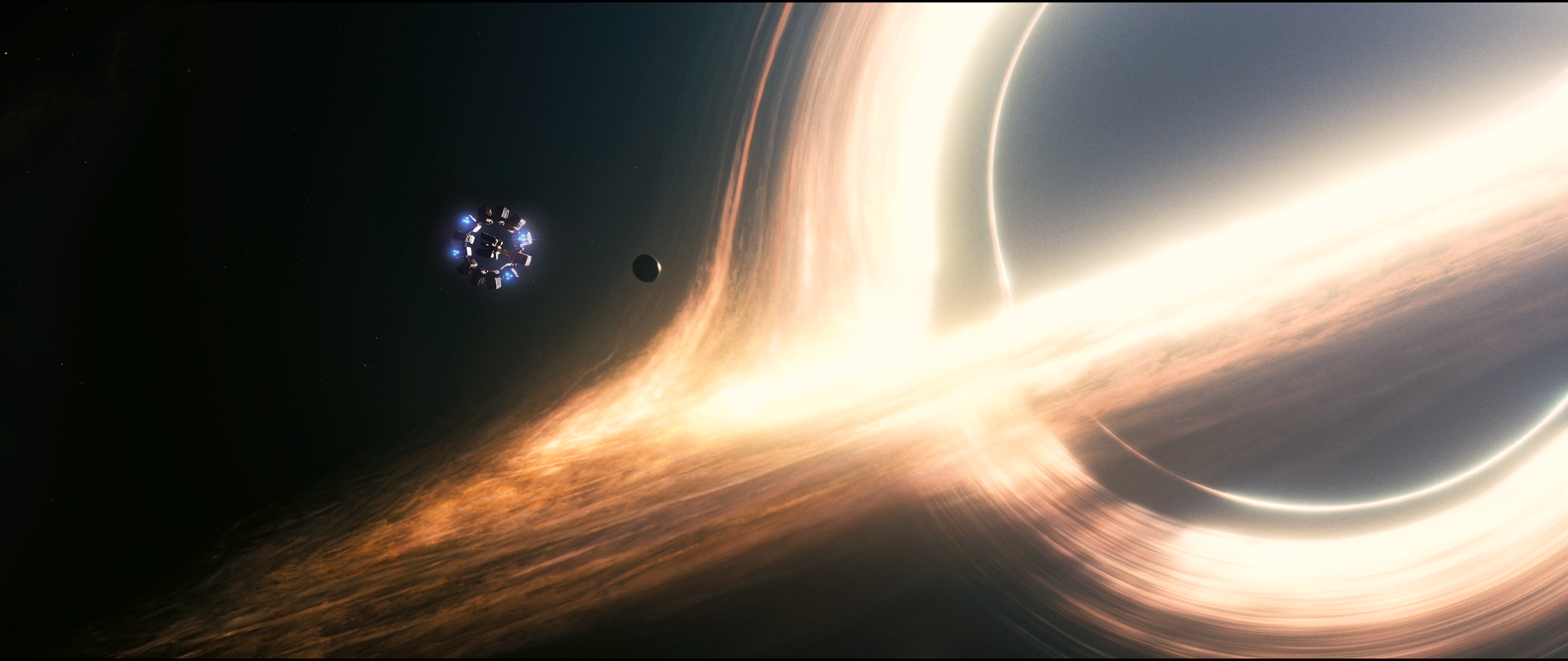 Black Hole Interstellar Movie 2560x1080