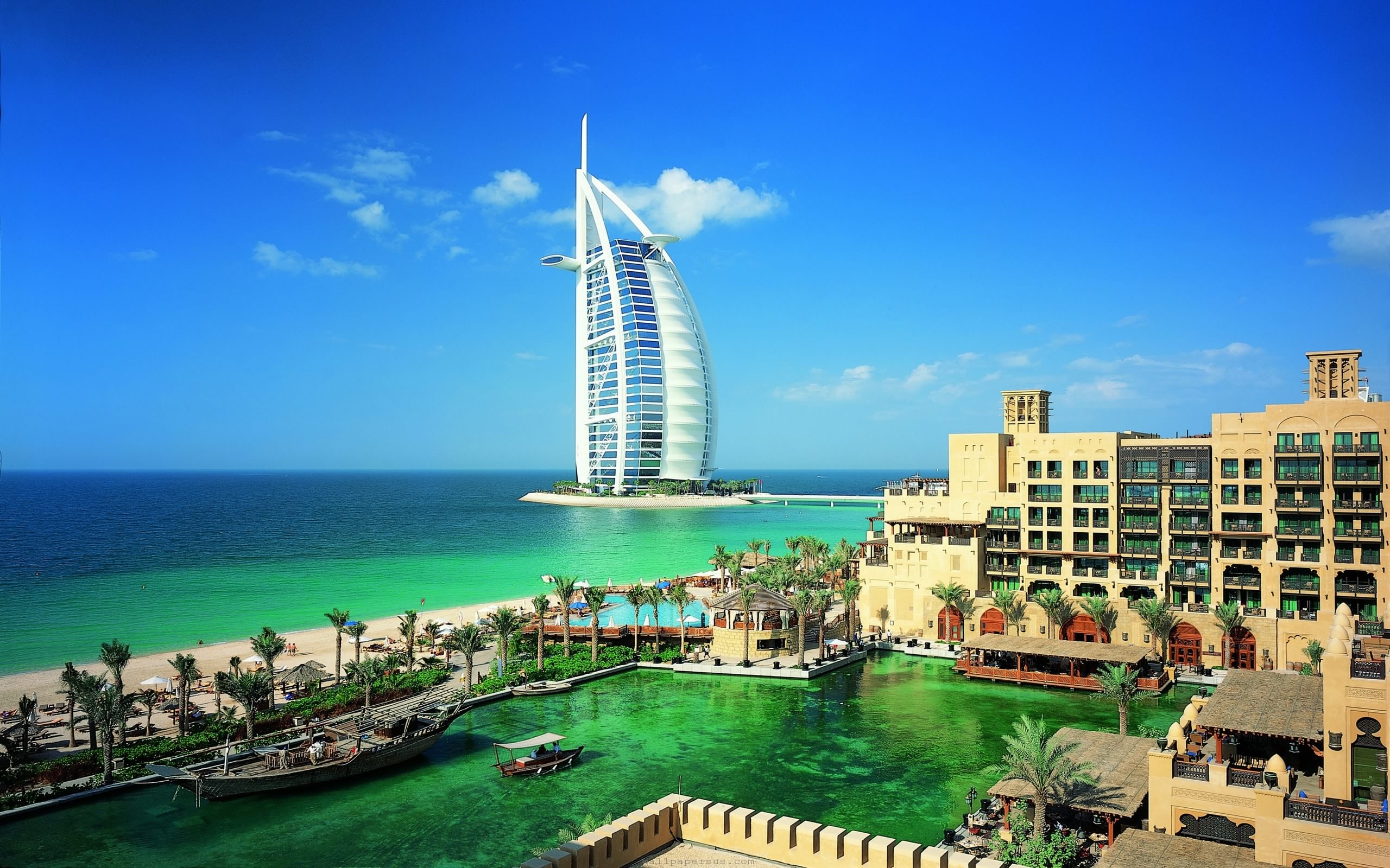 Burj Al Arab Dubai Sea 2560x1600