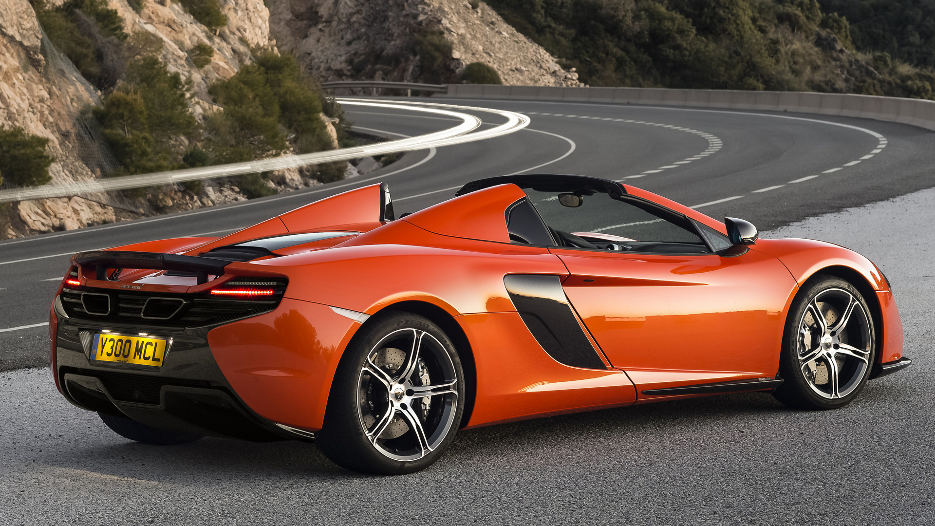 Mclaren 650s Spider Orange Car Sport Car 1920x1080