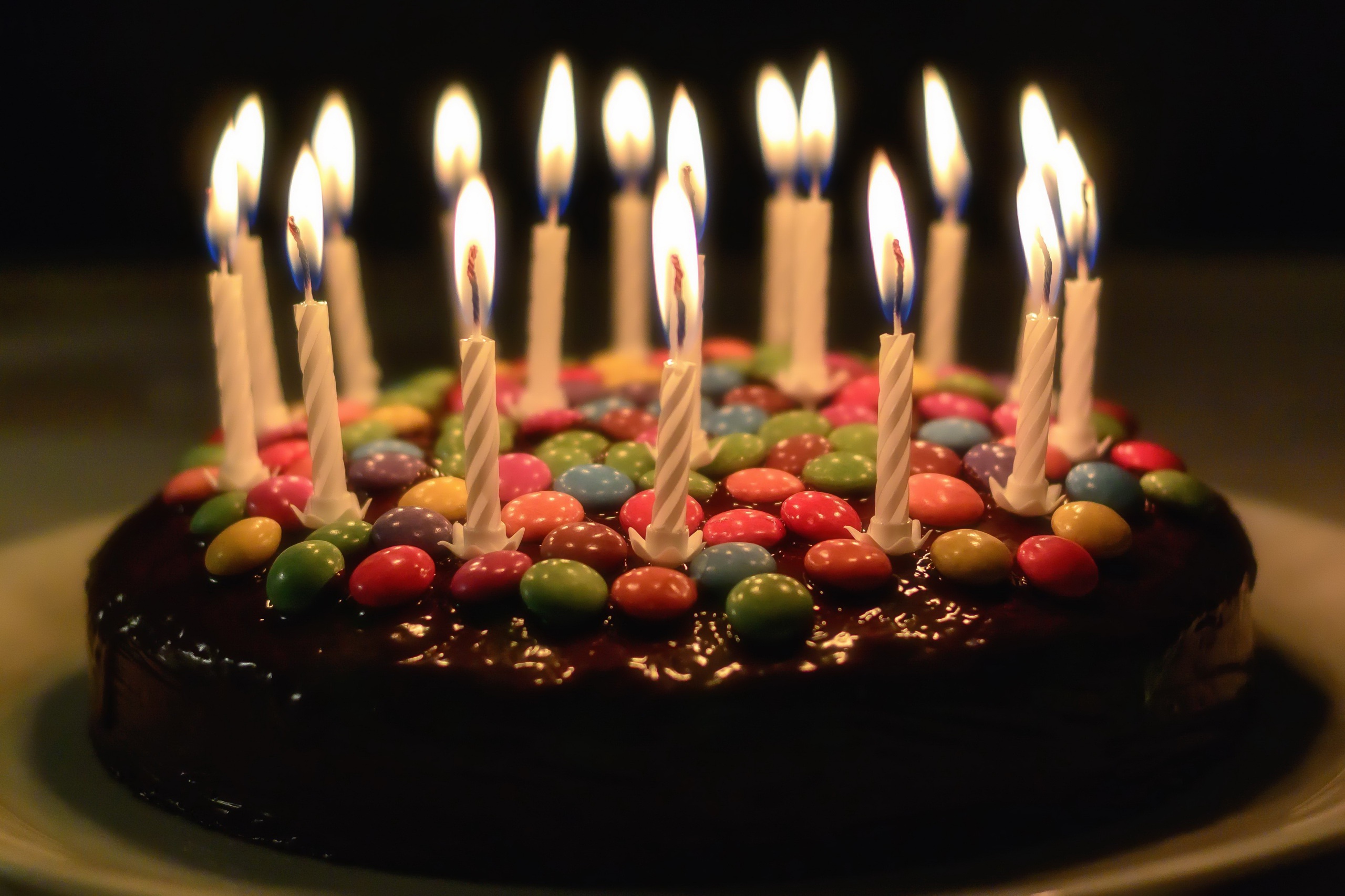 Birthday Cake Candle Candy 2560x1707