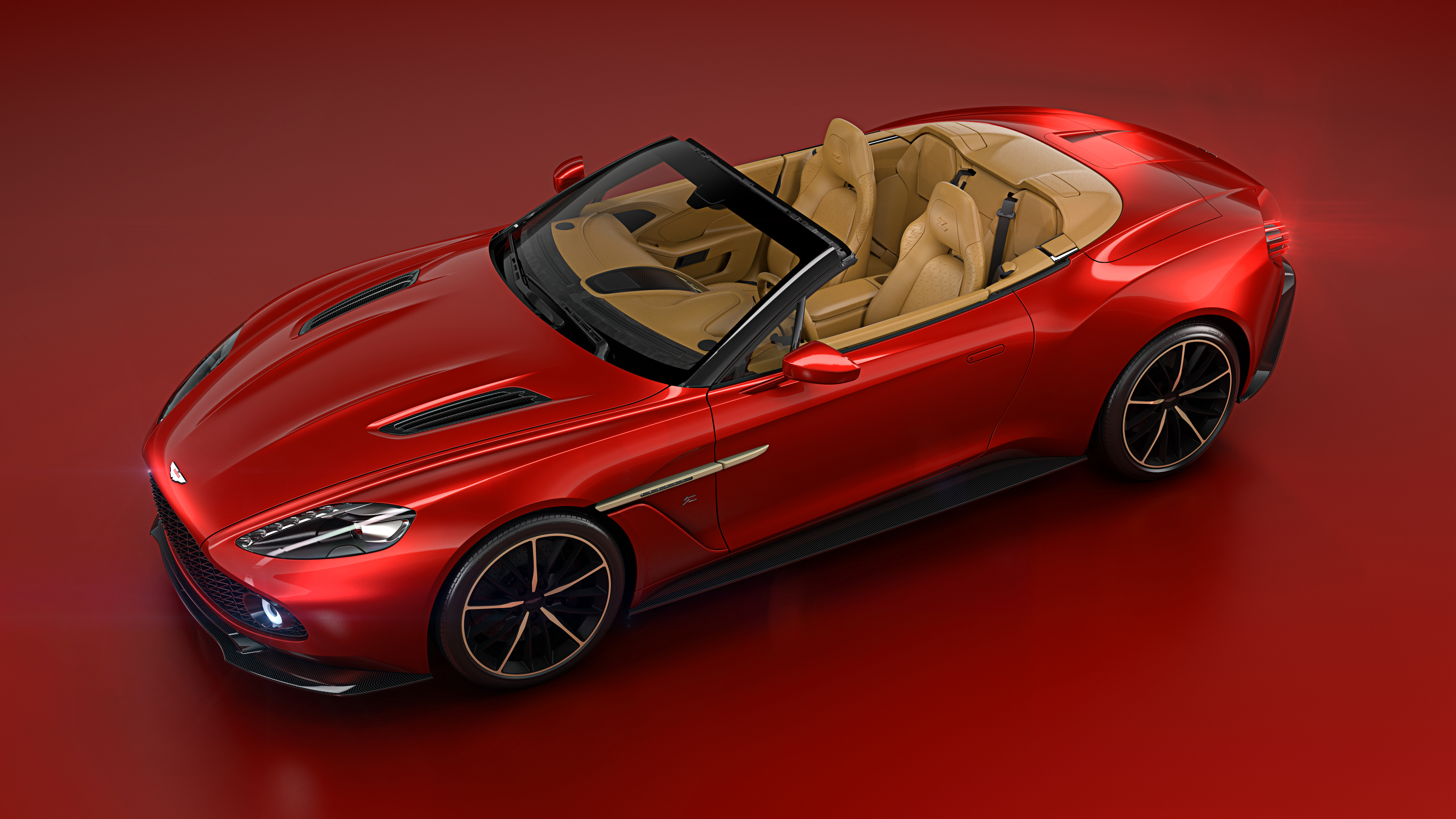 Aston Martin Aston Martin Vanquish Car Grand Tourer Red Car Supercar Vehicle 4096x2304