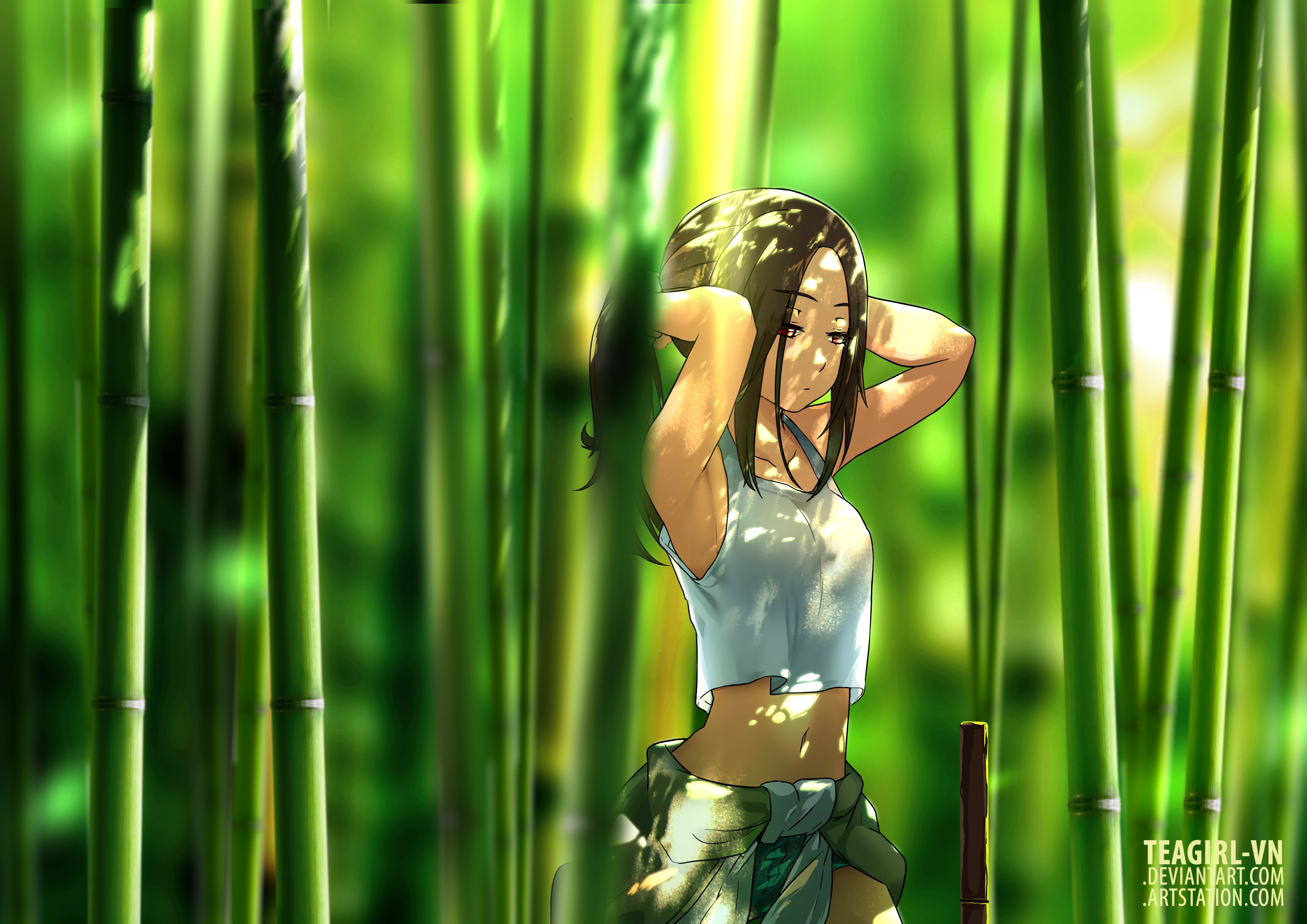 Bamboo Forest Girl 3508x2480