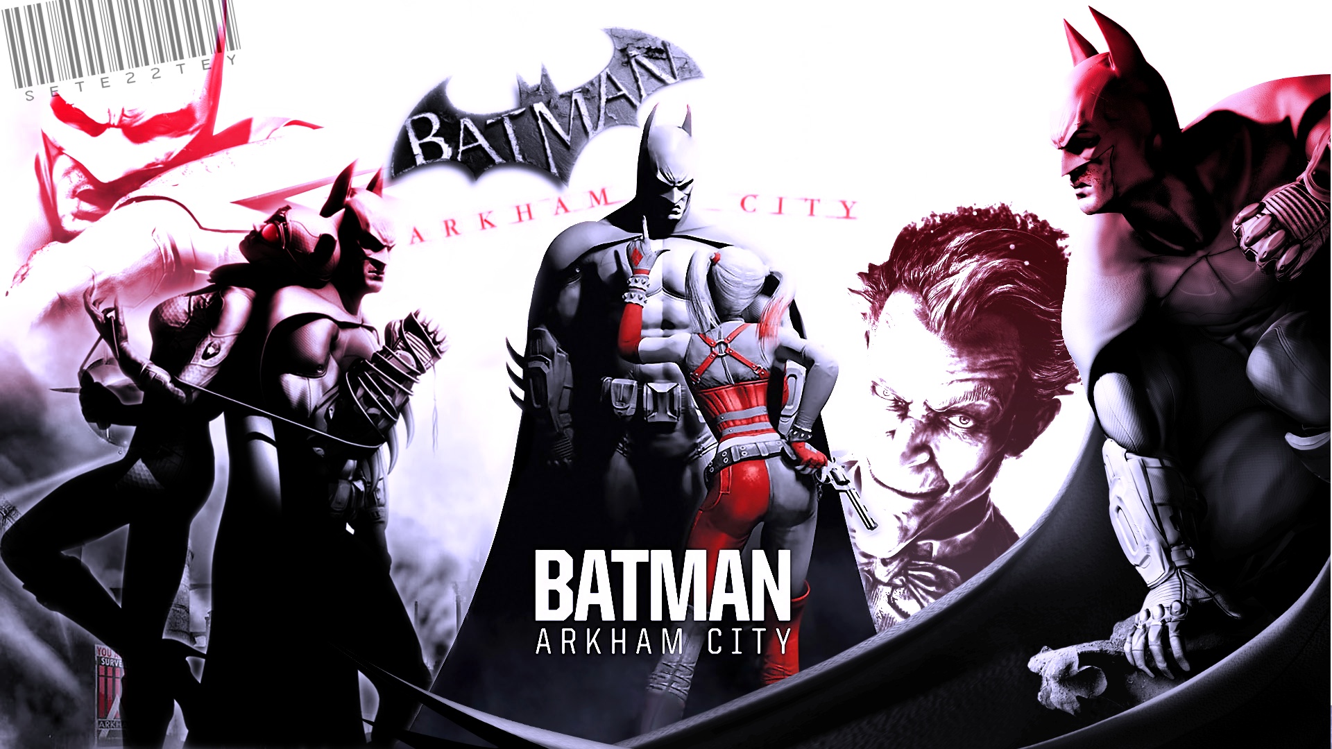 Batman Batman Arkham City Harley Quinn Joker Superhero 1920x1080