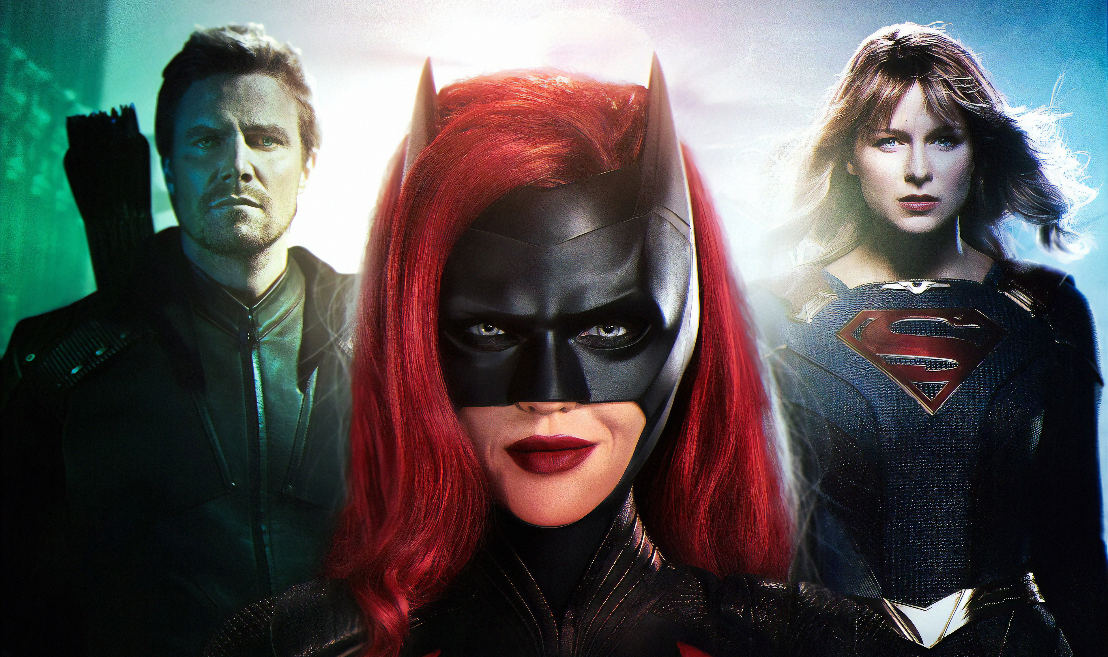 Arrow Tv Show Batwoman Elseworlds Melissa Benoist Ruby Rose Stephen Amell Supergirl 3840x2278