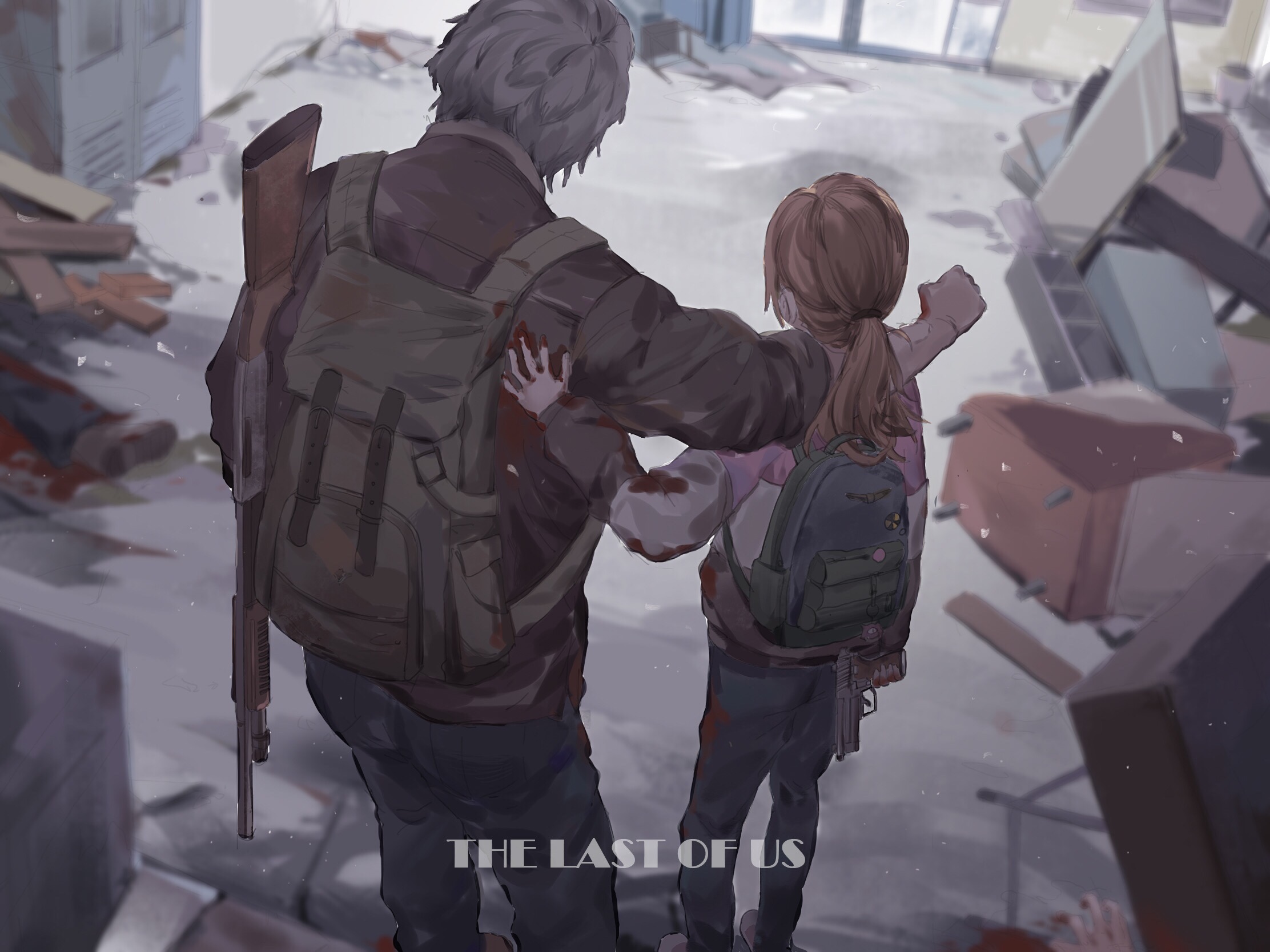 Ellie The Last Of Us Joel The Last Of Us 2224x1668