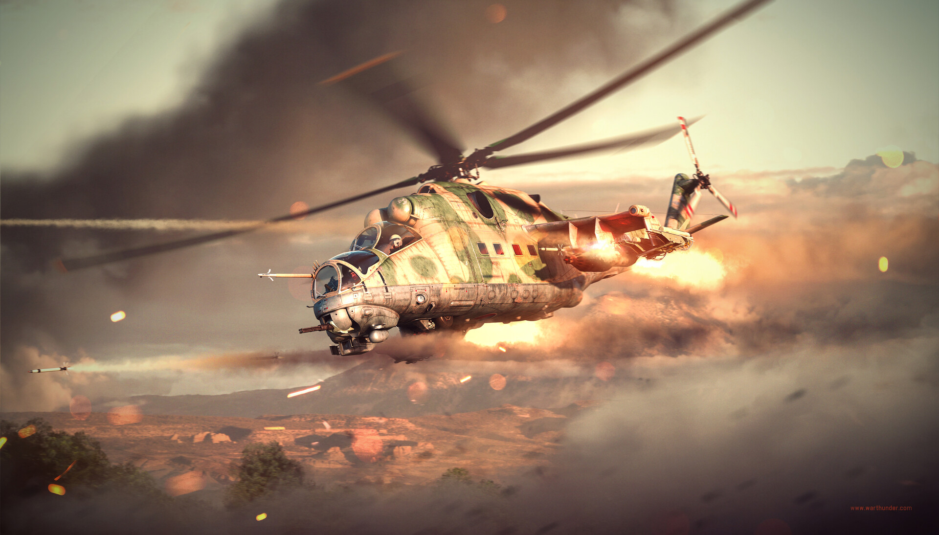 Attack Helicopter Helicopter War Thunder 1920x1094