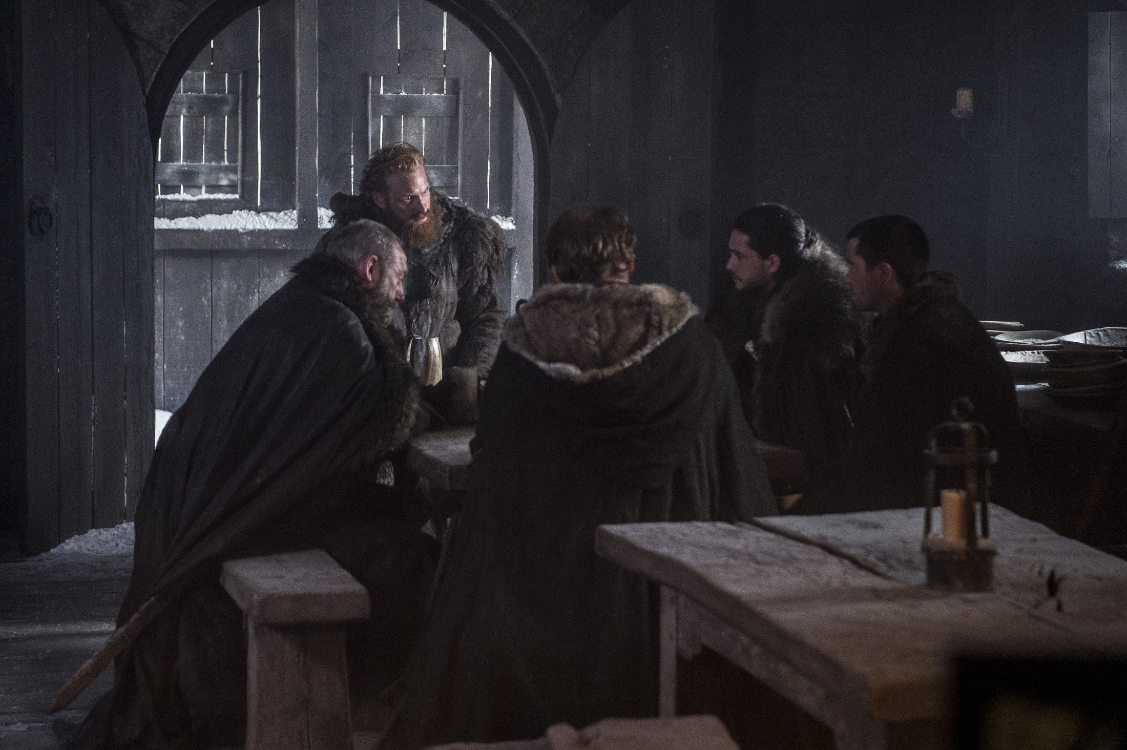 Davos Seaworth Gendry Game Of Thrones Iain Glen Joe Dempsie Jon Snow Jorah Mormont Kit Harington Kri 2200x1464