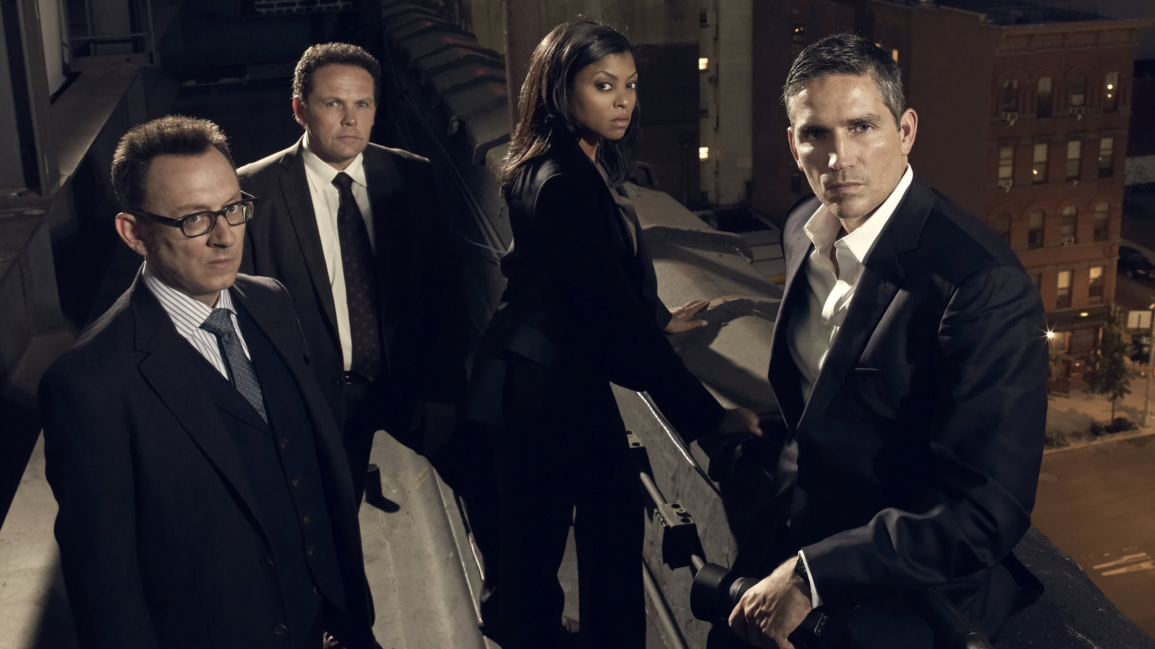 Jim Caviezel Kevin Chapman Michael Emerson Taraji P Henson 4900x2756