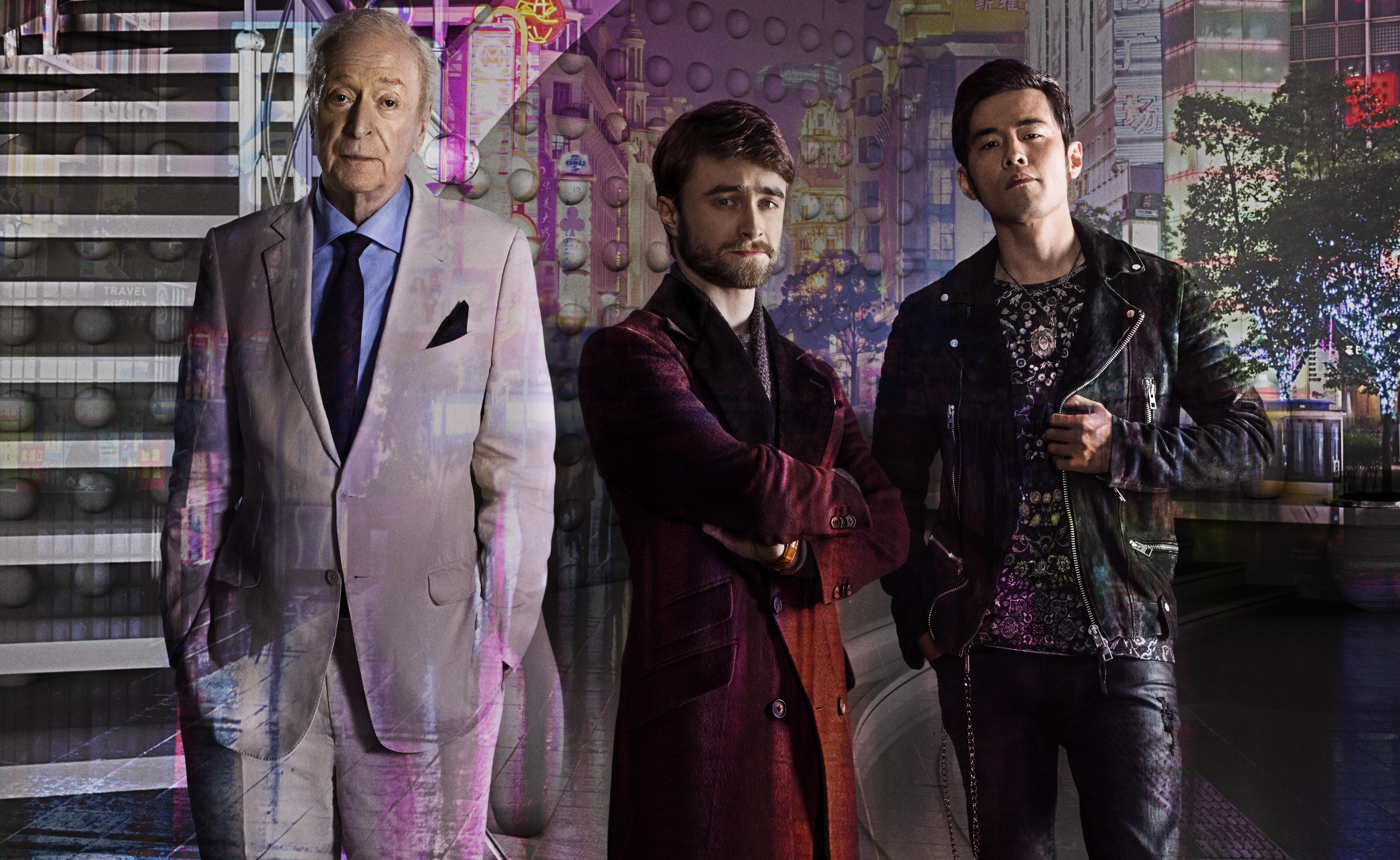 Daniel Radcliffe Jay Chou Michael Caine Now You See Me 2 5000x3072