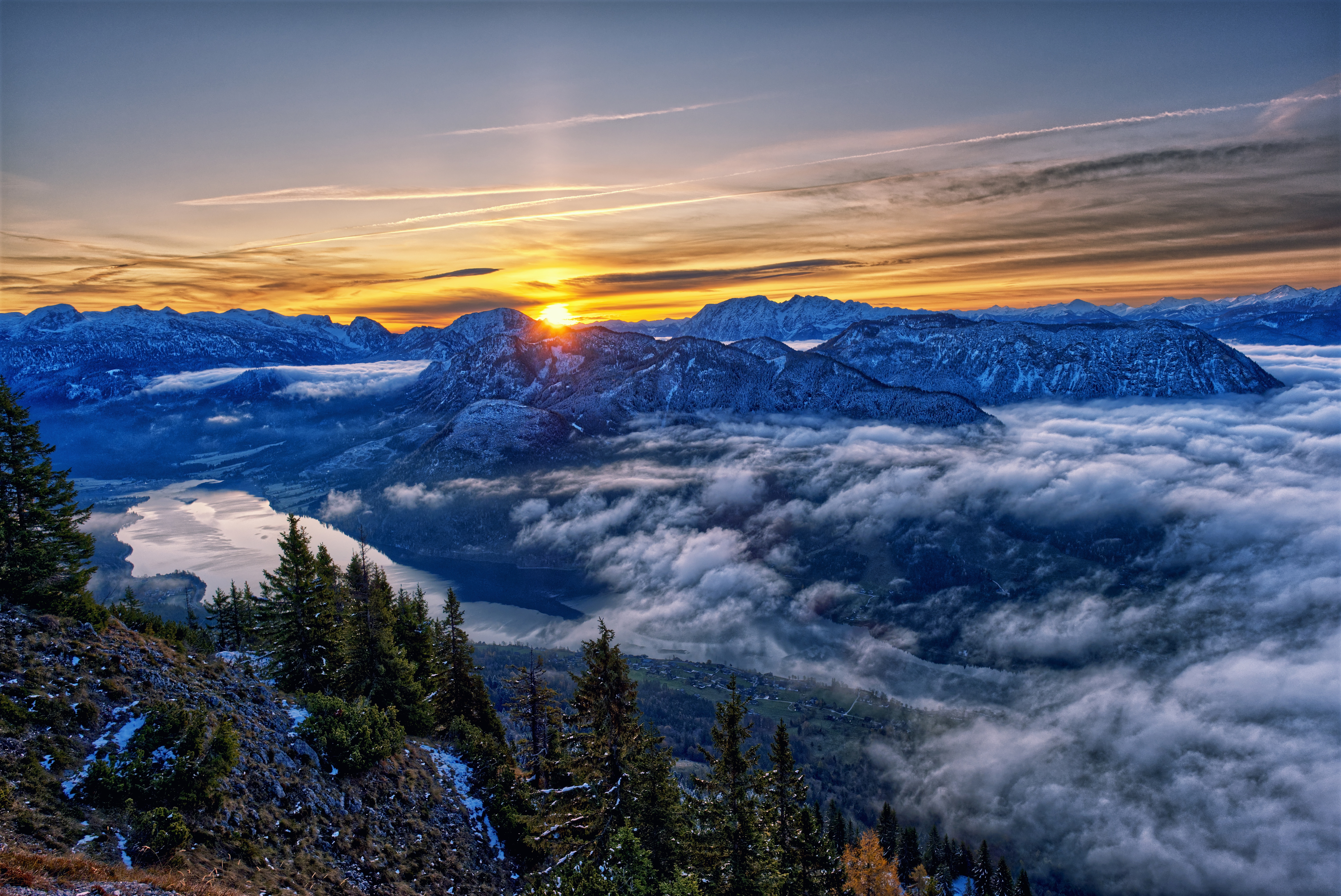 Alps Austria Cloud Sunrise 6032x4032
