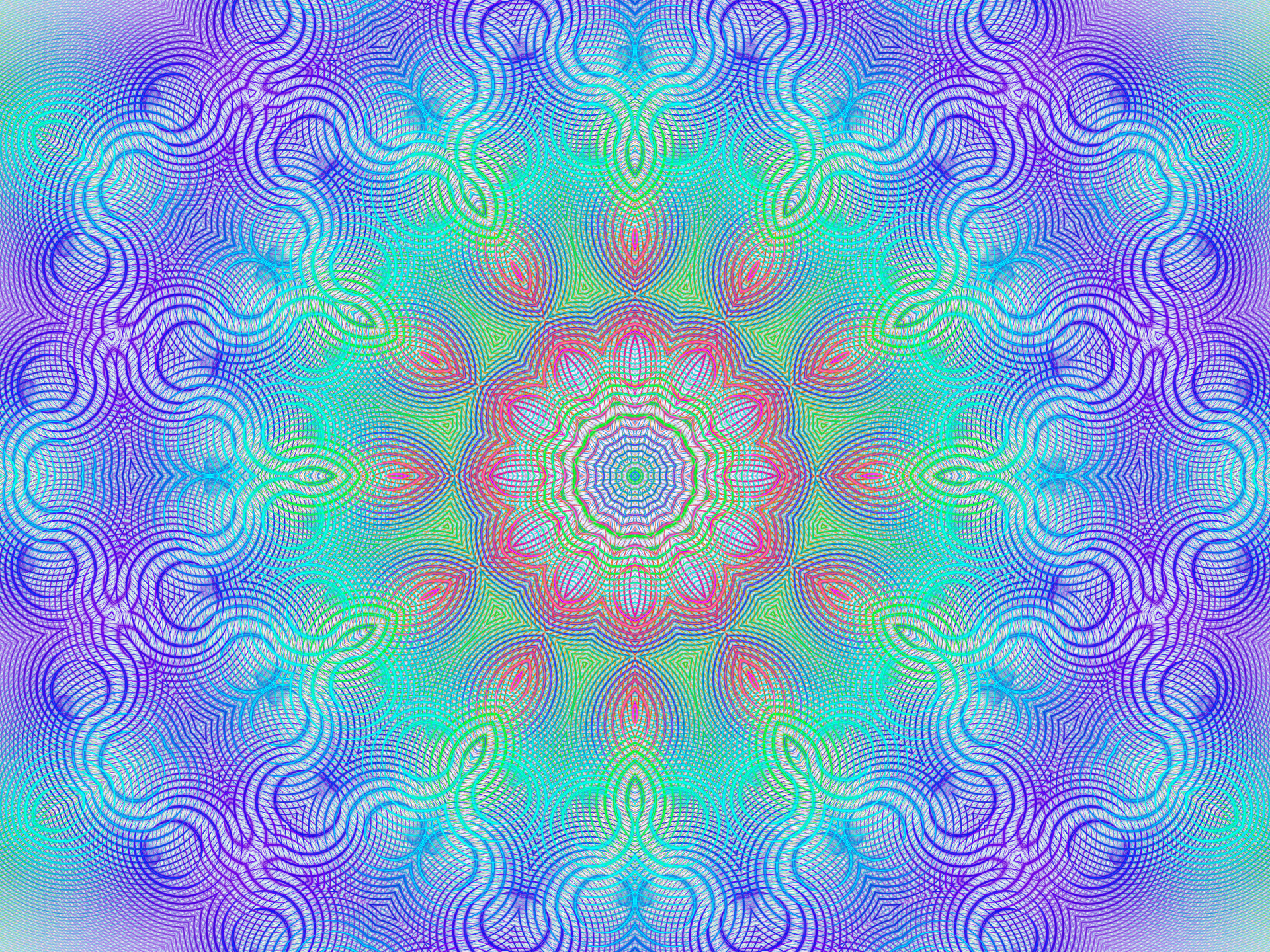 Abstract Artistic Colors Digital Art Gradient Kaleidoscope Optical Optical Illusion Pattern 1920x1440