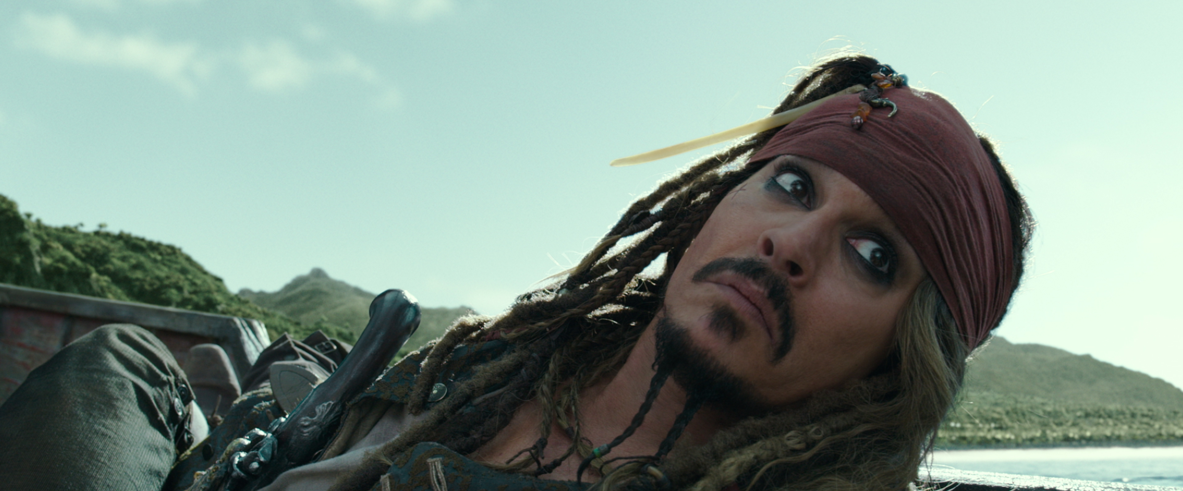 Jack Sparrow Johnny Depp Pirates Of The Caribbean Dead Men Tell No Tales 3840x1596