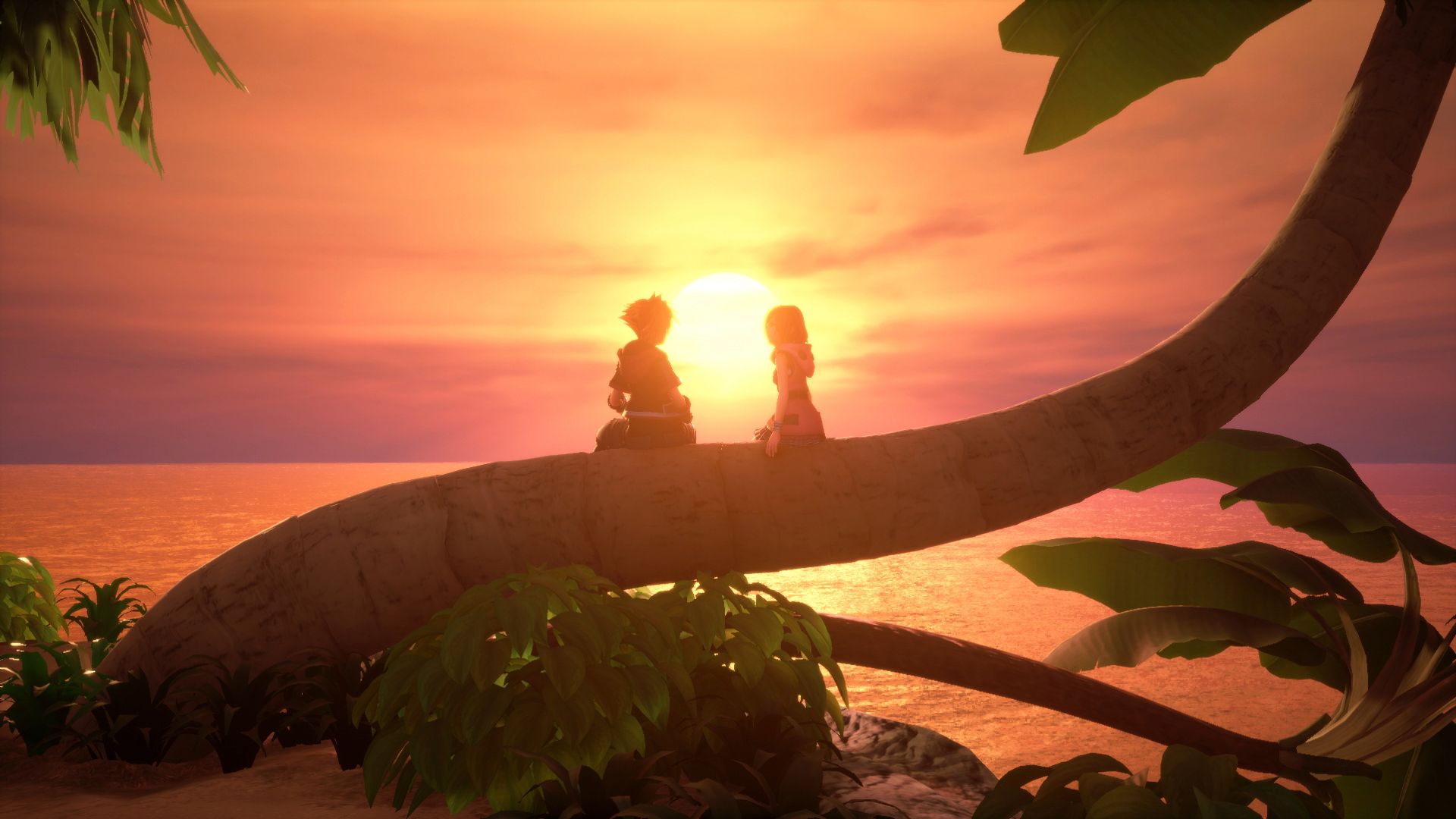 Kairi Kingdom Hearts Kingdom Hearts Kingdom Hearts Iii Sora Kingdom Hearts Sunset Video Game 1920x1080