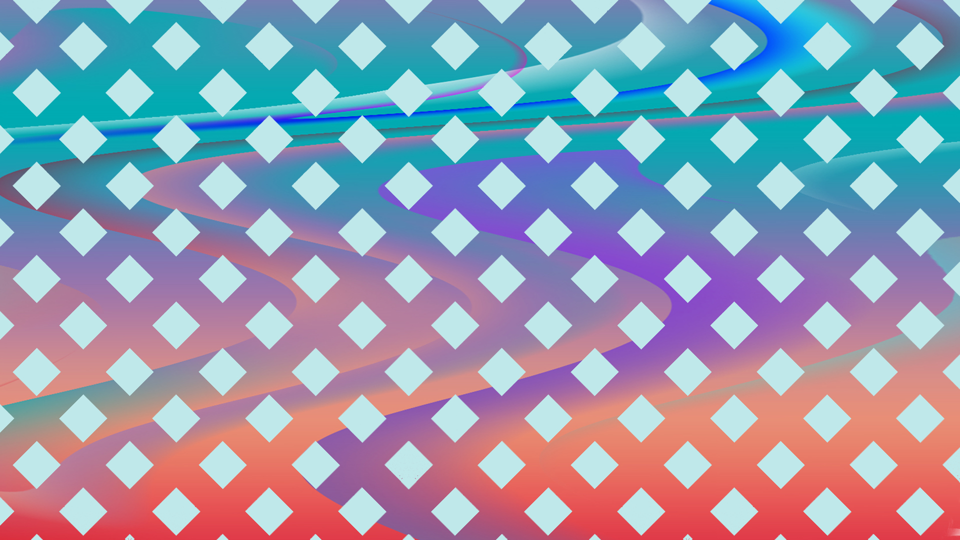 Abstract Colorful Digital Art Geometry Lozenge Pattern Shapes 1920x1080