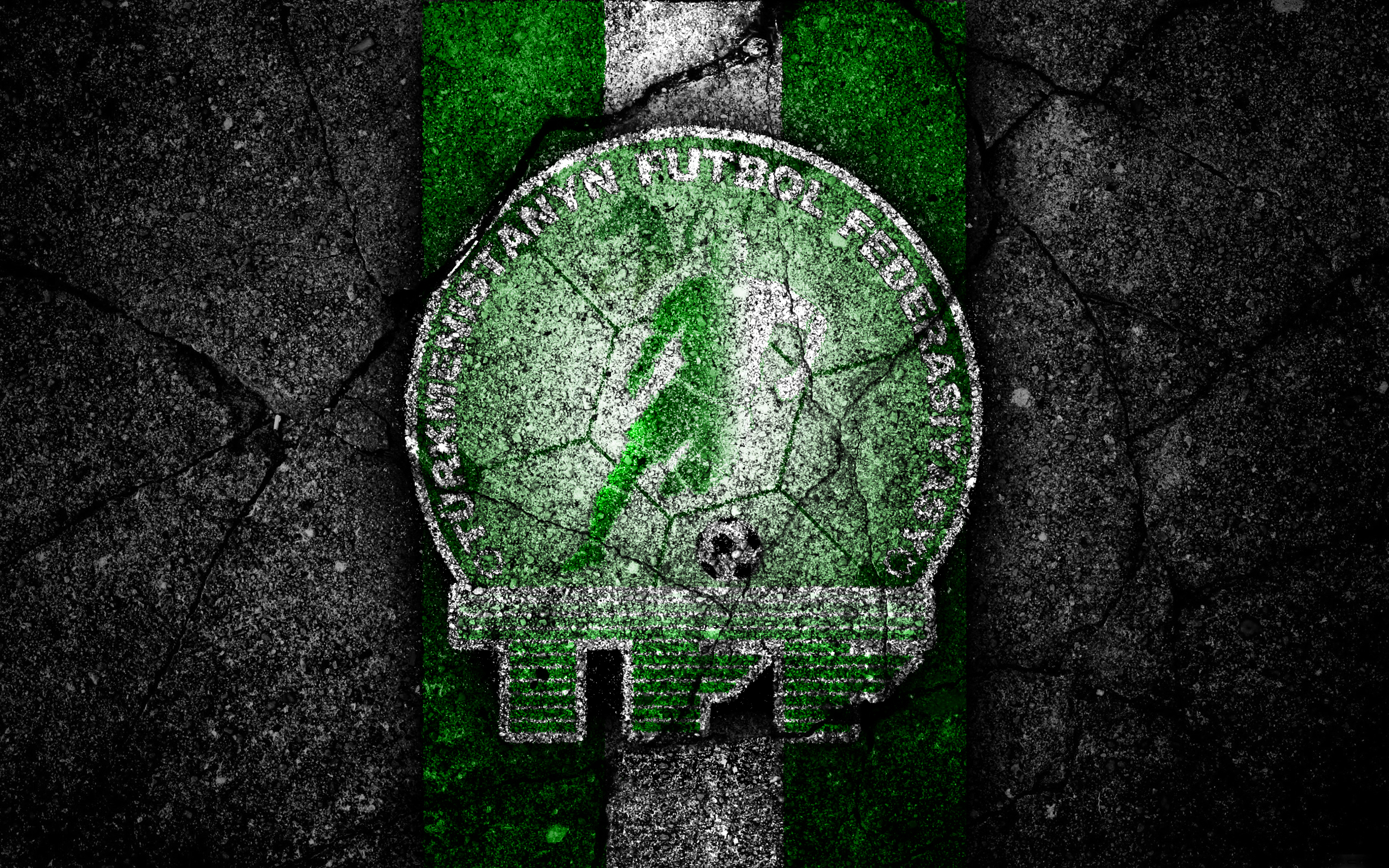Emblem Logo Soccer Turkmenistan 3840x2400