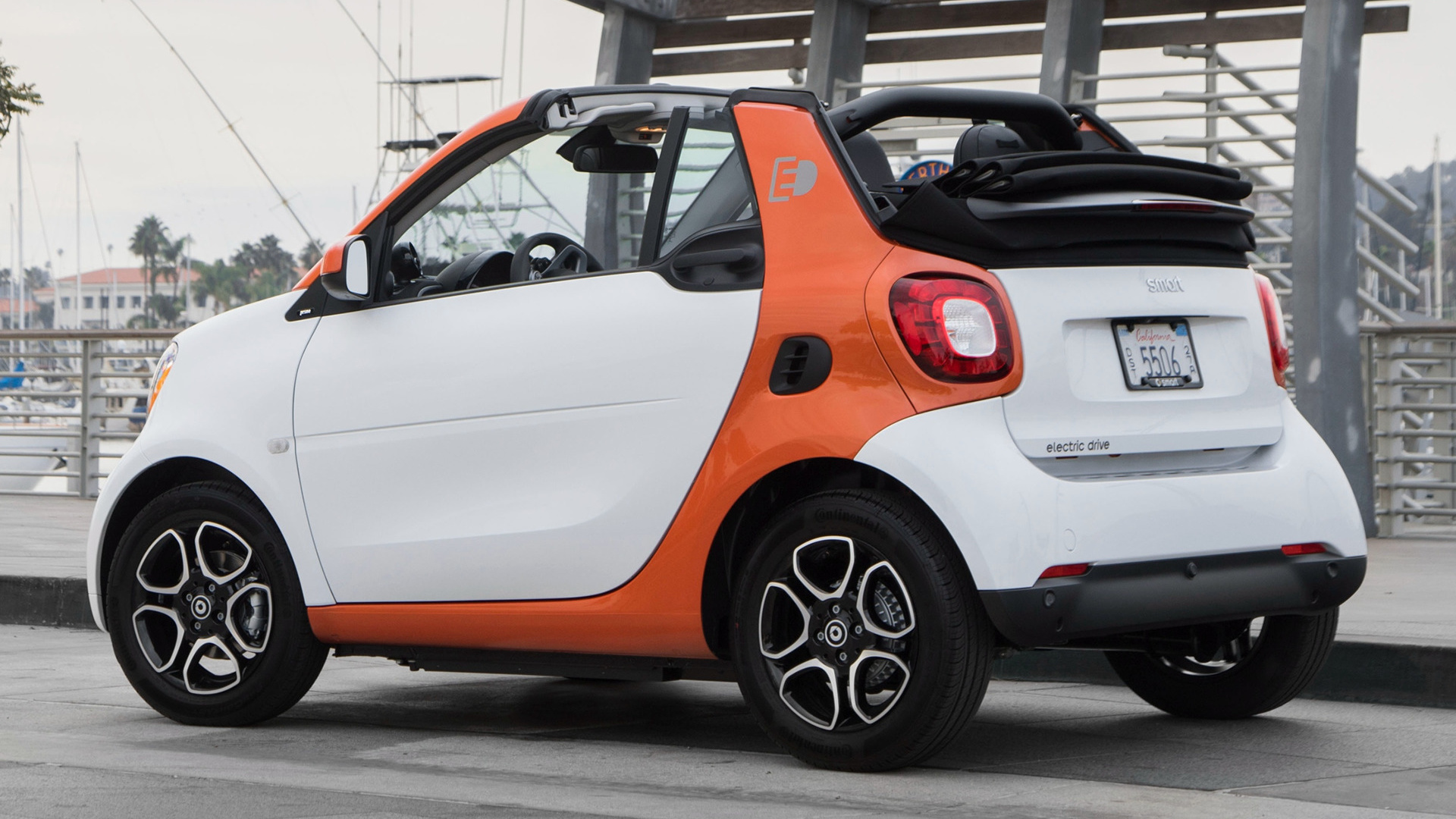 Cabriolet Electric Car Smart Fortwo 1920x1080