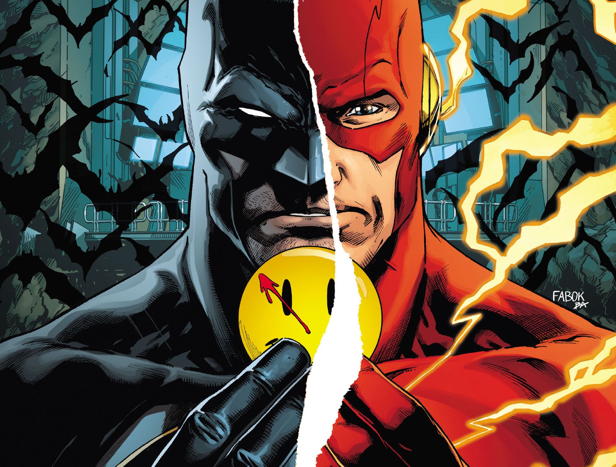 Batman Flash Watchmen 1988x1509